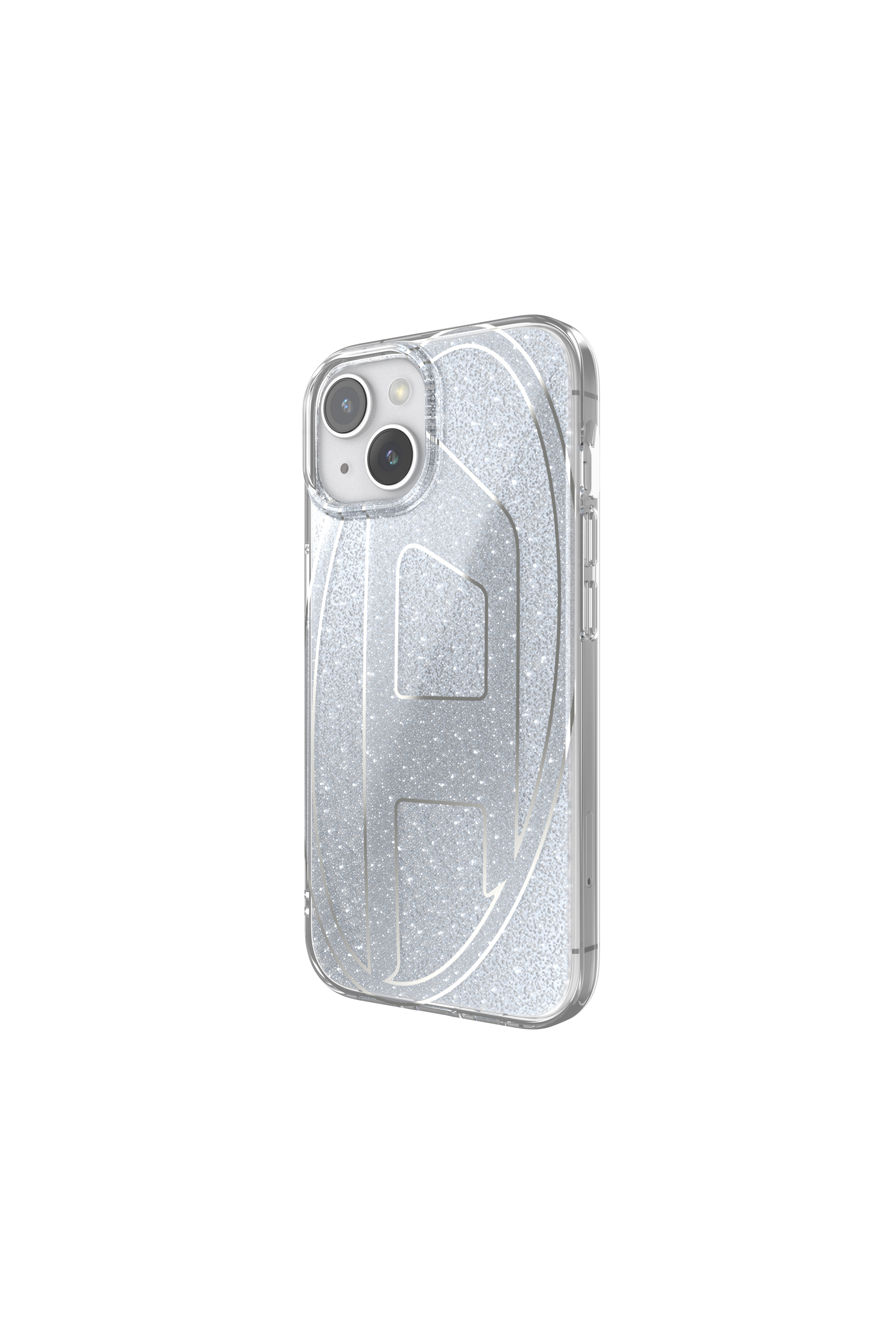 Diesel - 60031 AOP CASE, Unisex Glitter Case für iP 15 in Silber - Image 4