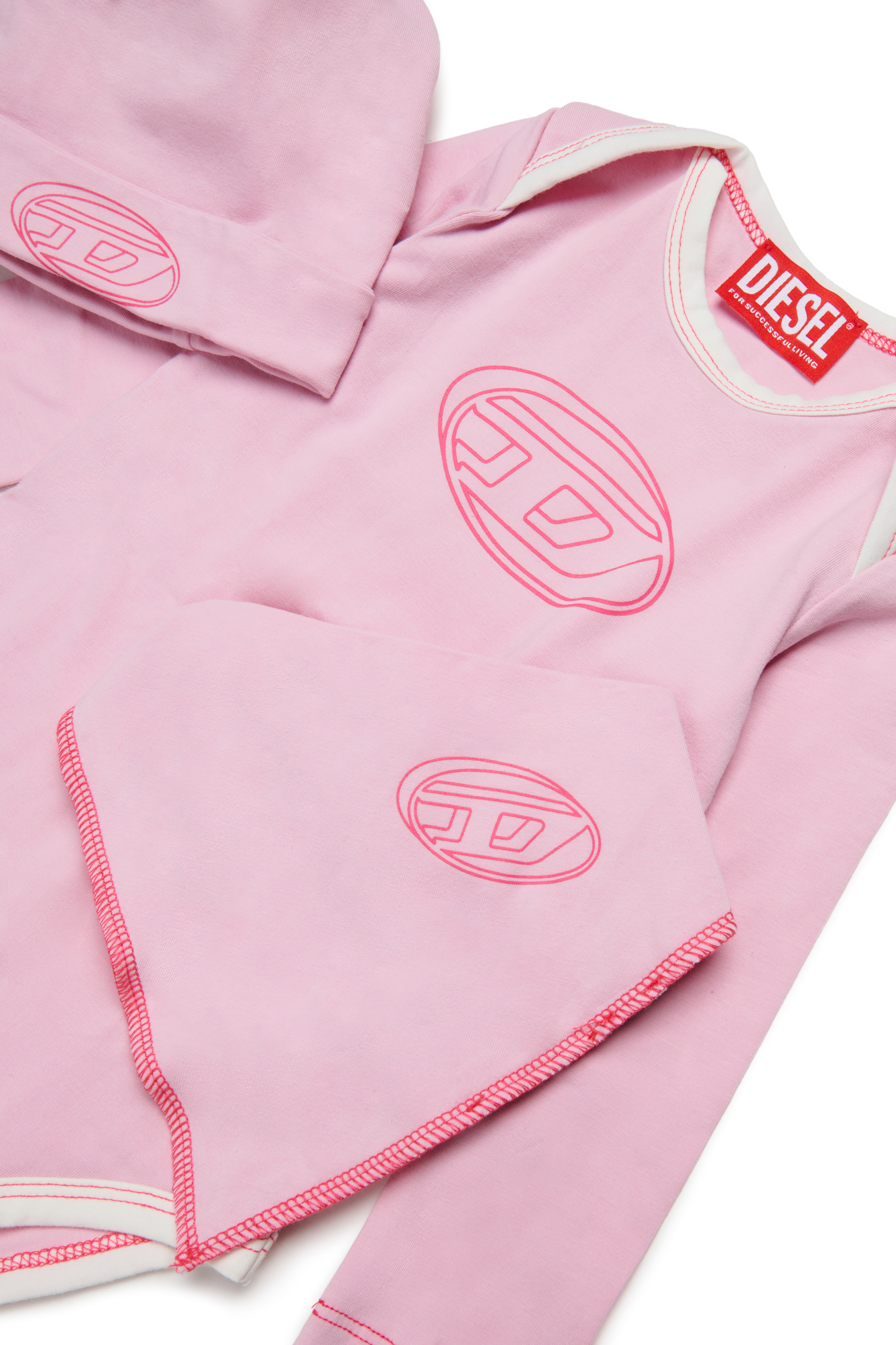 Diesel - USISSYBOX-NB, Kit underwear in cotone con logo Unisex in Rosa - 3