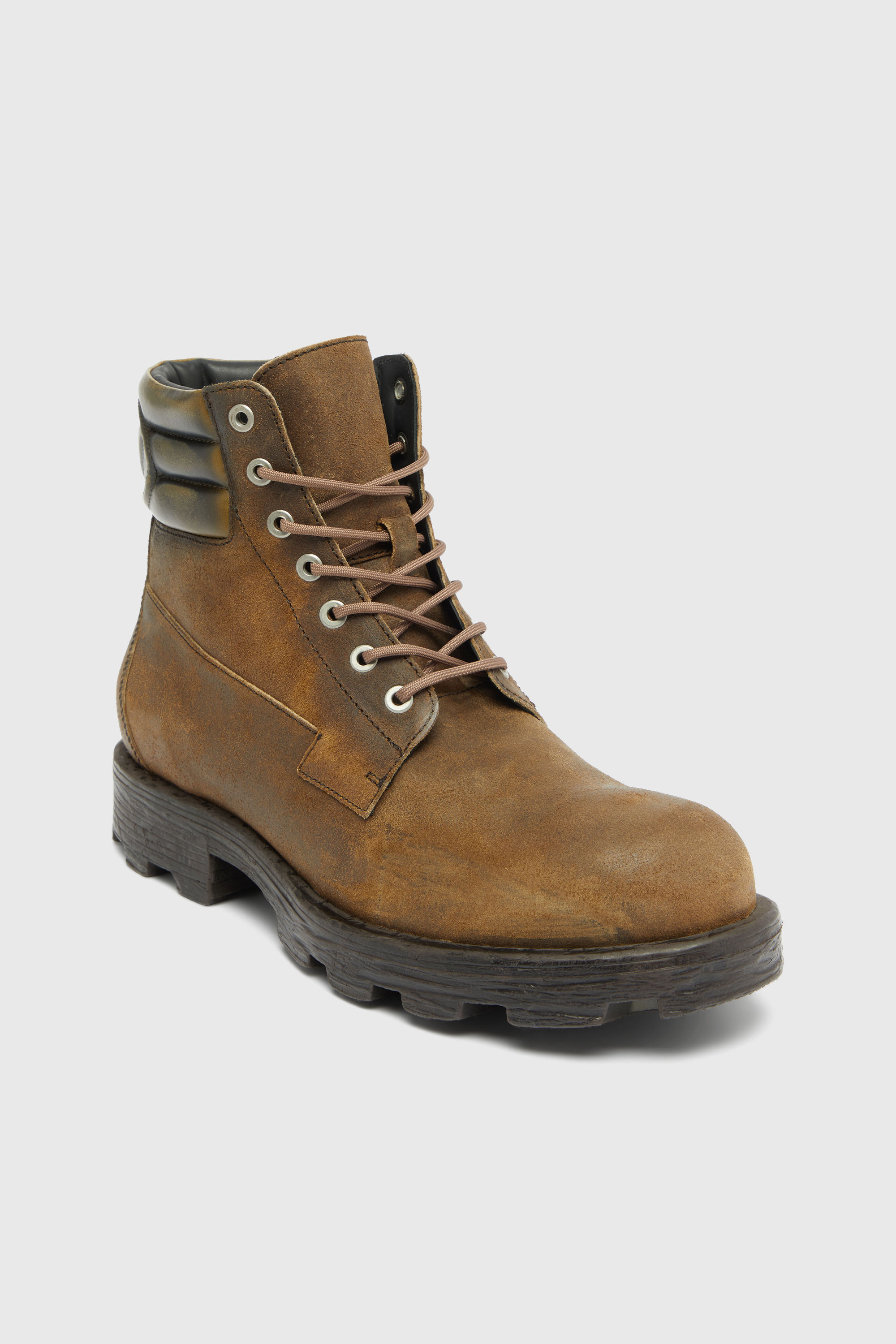 Diesel - D-HAMMER LACE UP, D-Hammer-Combat bottes en su&egrave;de effet vieilli Homme in Marron - 6