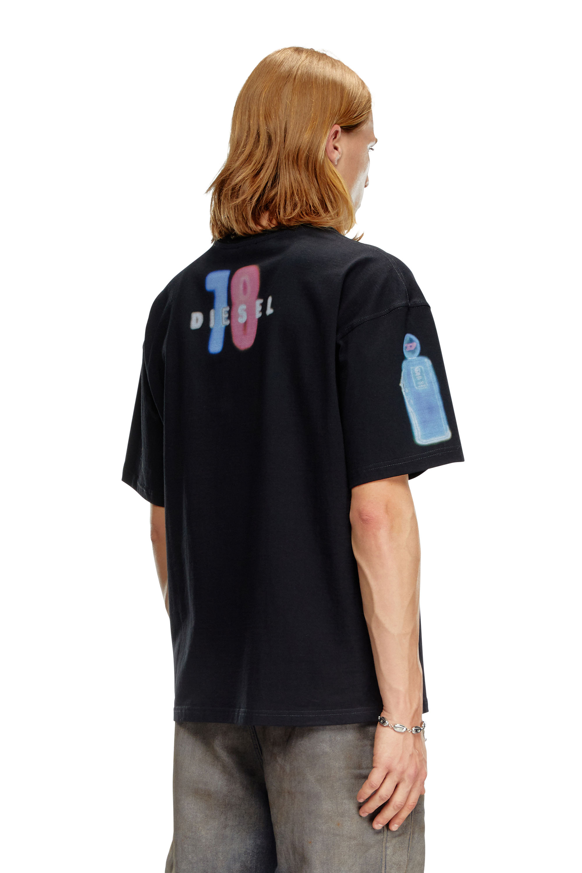 Diesel - T-BOXT-Q17, Uomo T-shirt con stampa macchina in Nero - Image 4