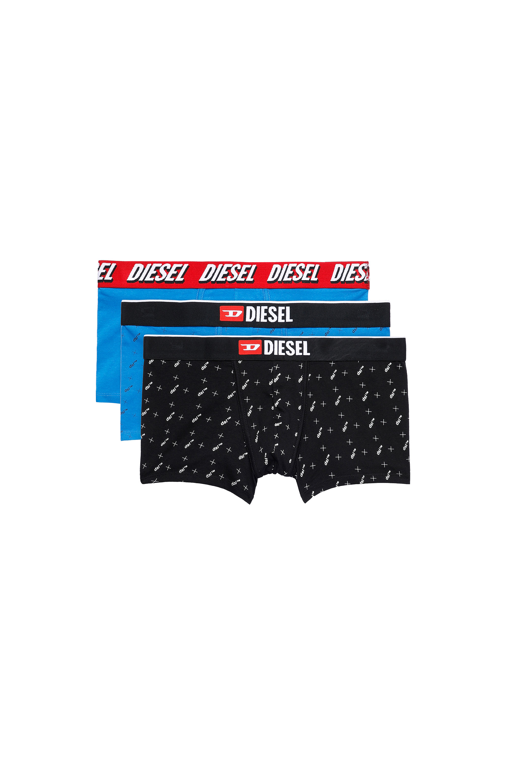 UMBX-DAMIENTHREEPACK, Bleu/Noir - Boxeurs courts
