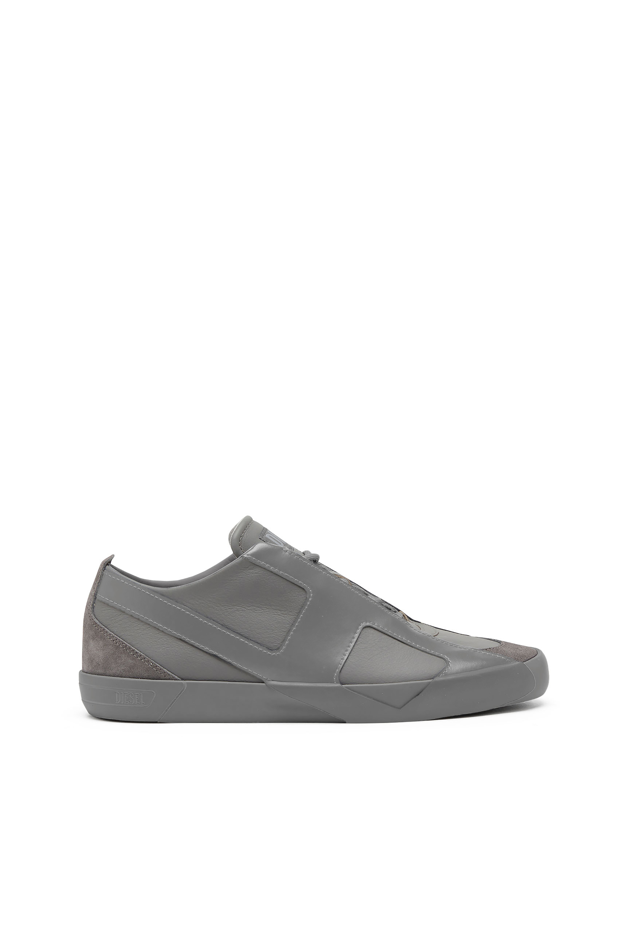 Diesel - S-SLANTE-D LOW, Herren S-Slante-D-Sneaker aus Wildleder und Leder mit D-Logo in Grau - 1