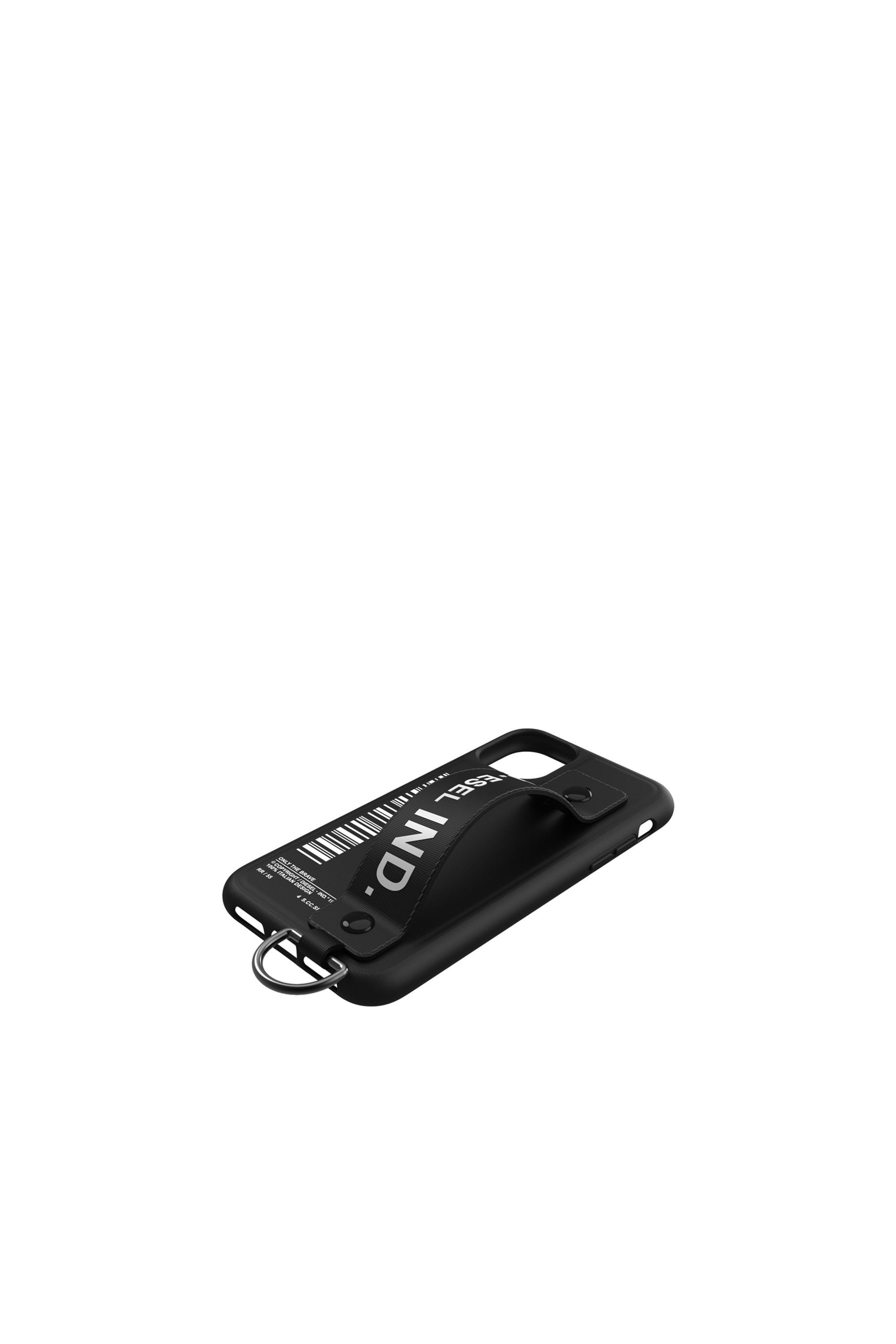 Diesel - 42004 STANDARD CASE, Cover con impugnatura retraibile per iPhone 11 Unisex in Nero - 4