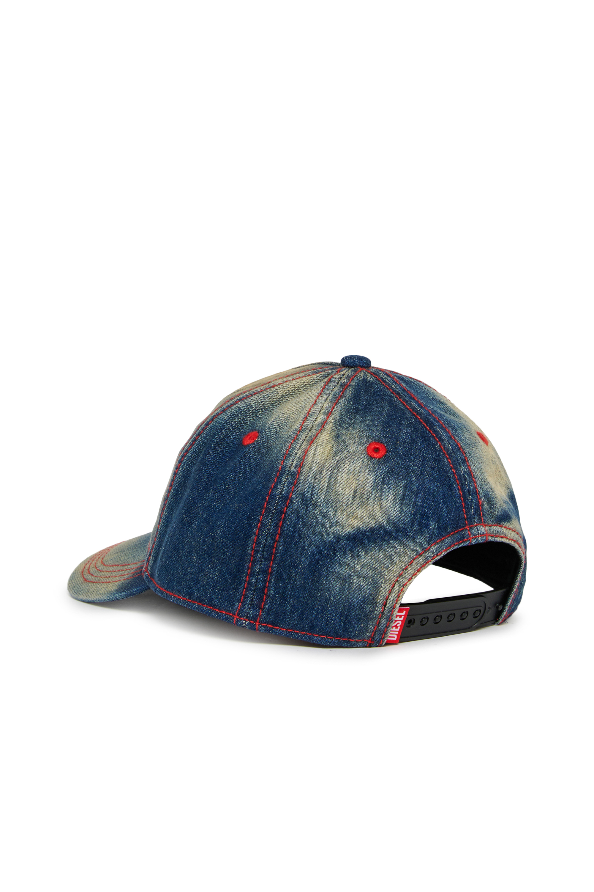 Diesel - FIMEN, Unisex Baseballcap aus faded denim mit Oval D Stickerei in Mittelblau - 2