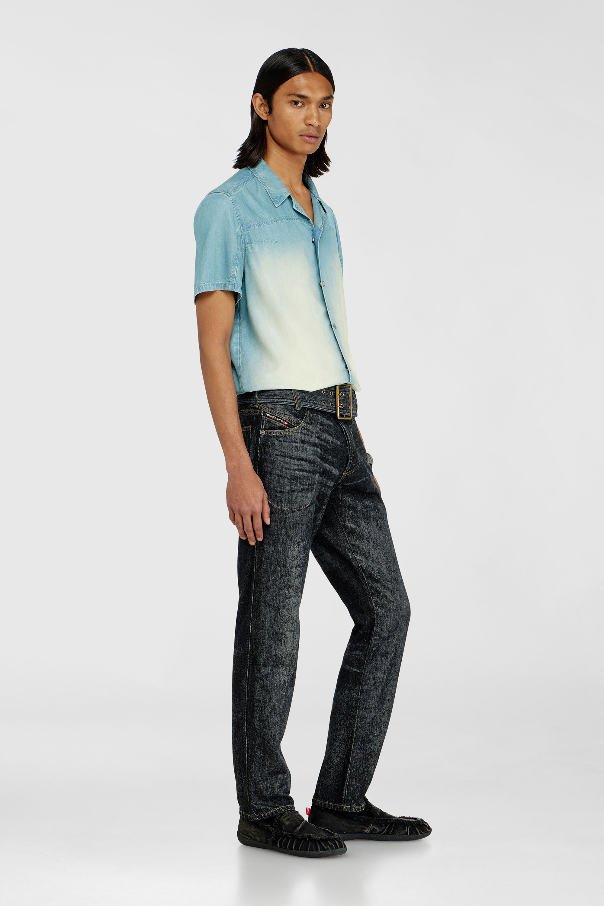 Diesel - Herren Slim Jeans D-Villus 09Q24, Schwarz/Dunkelgrau - 2