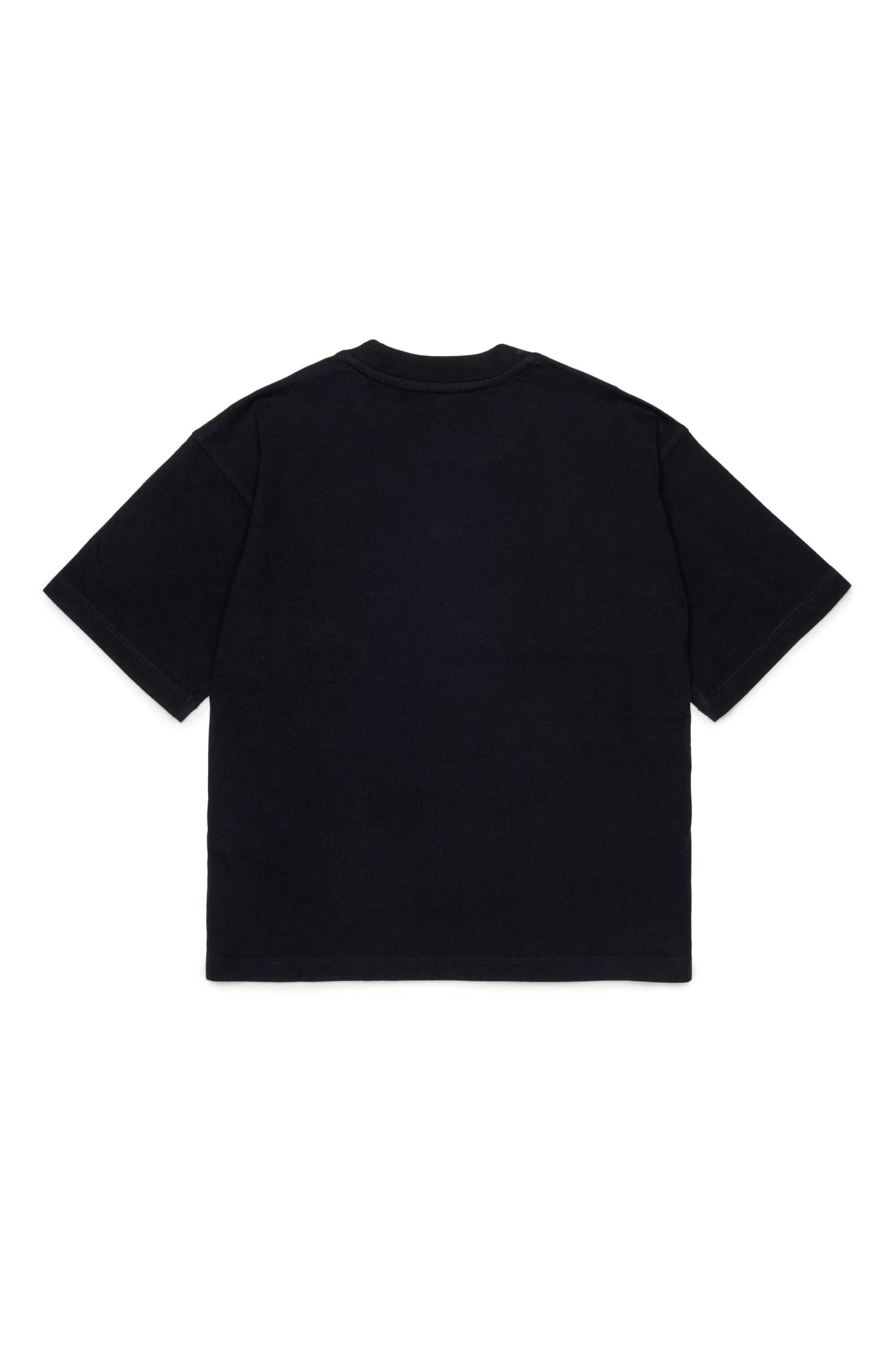 Diesel - TANORMYS2, Damen Baumwoll-T-Shirt mit tonaler Oval D Stickerei in Schwarz - 2
