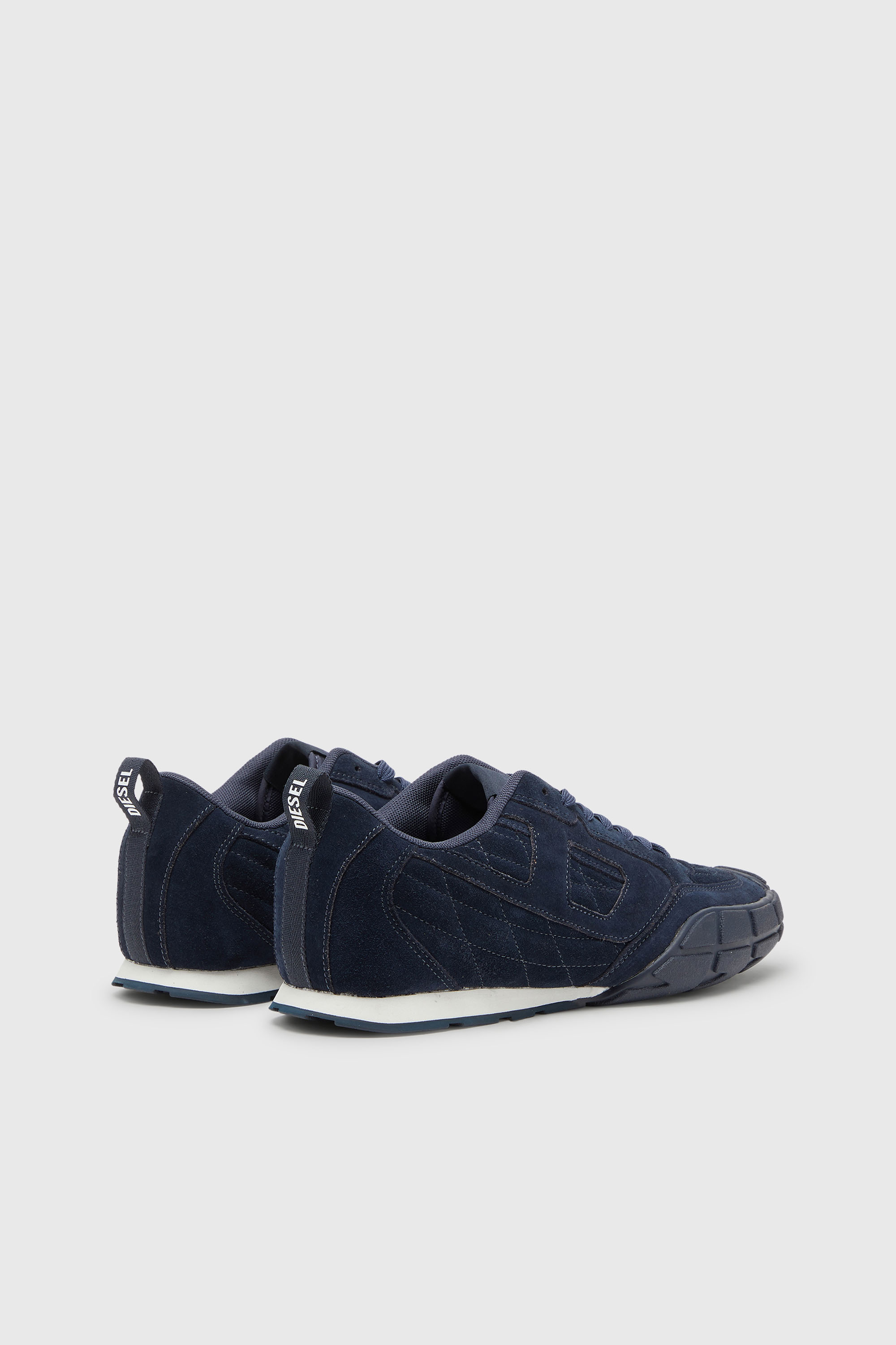 Diesel - S-PAGODHA LOW, S-Pagodha-Sneaker in suede trapuntato Uomo in Blu - 3