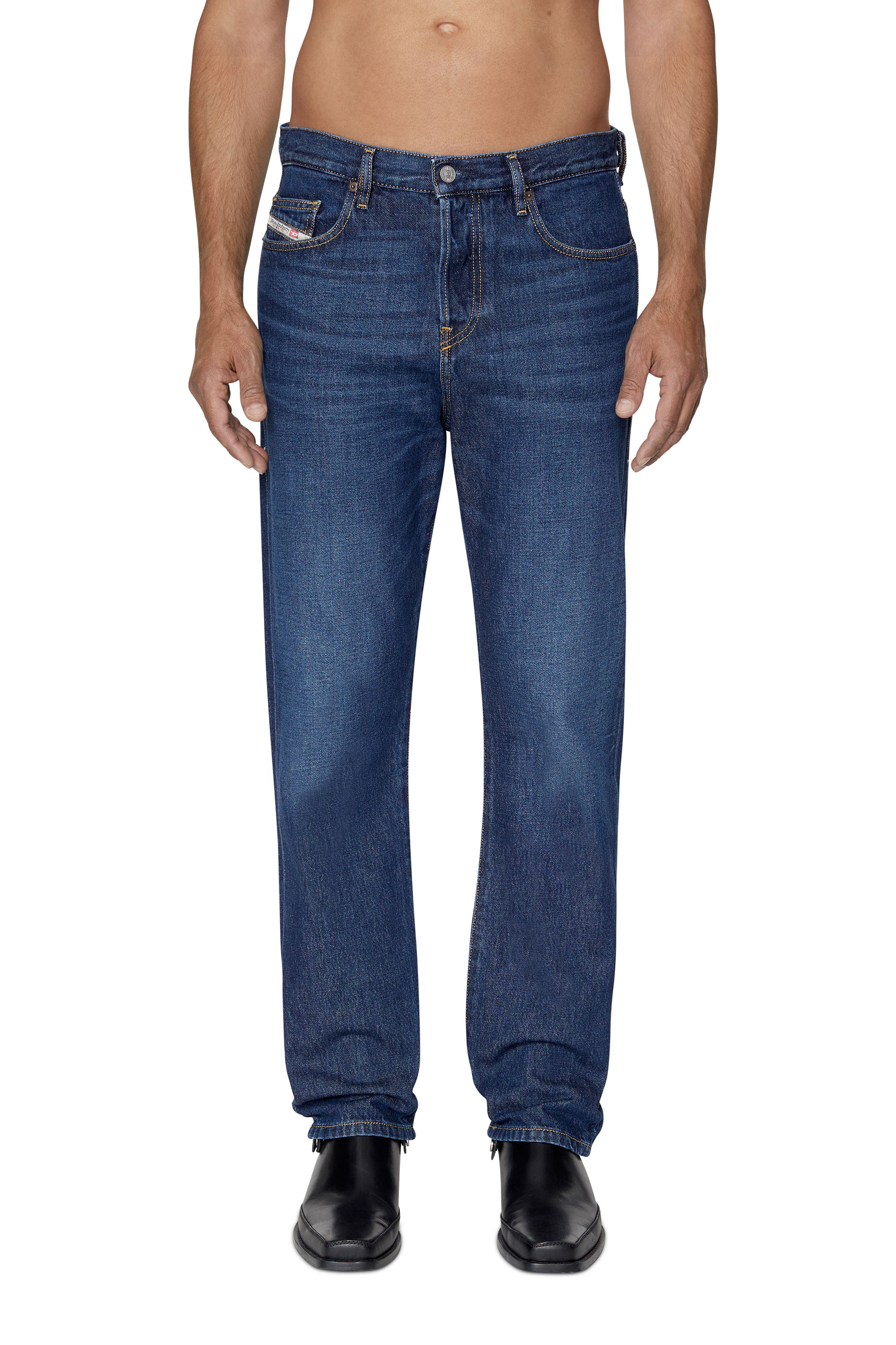 Diesel - Straight Jeans 2020 D-Viker 09C03, Blu Scuro - Image 1