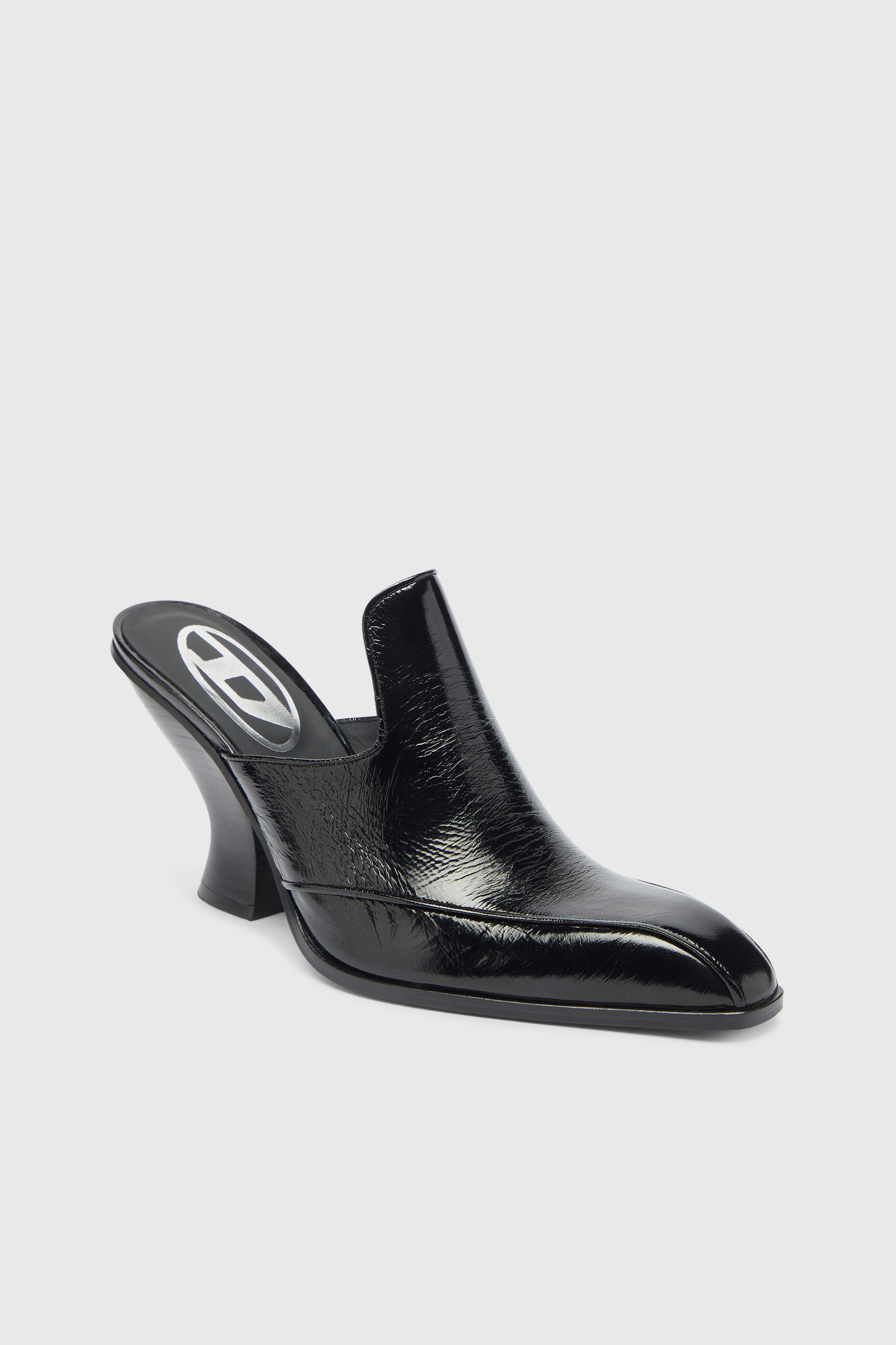 Diesel - D-LUFFY-75-MULE, Damen D-Luffy - Mules im Lackleder im Western-Stil in Schwarz - 6