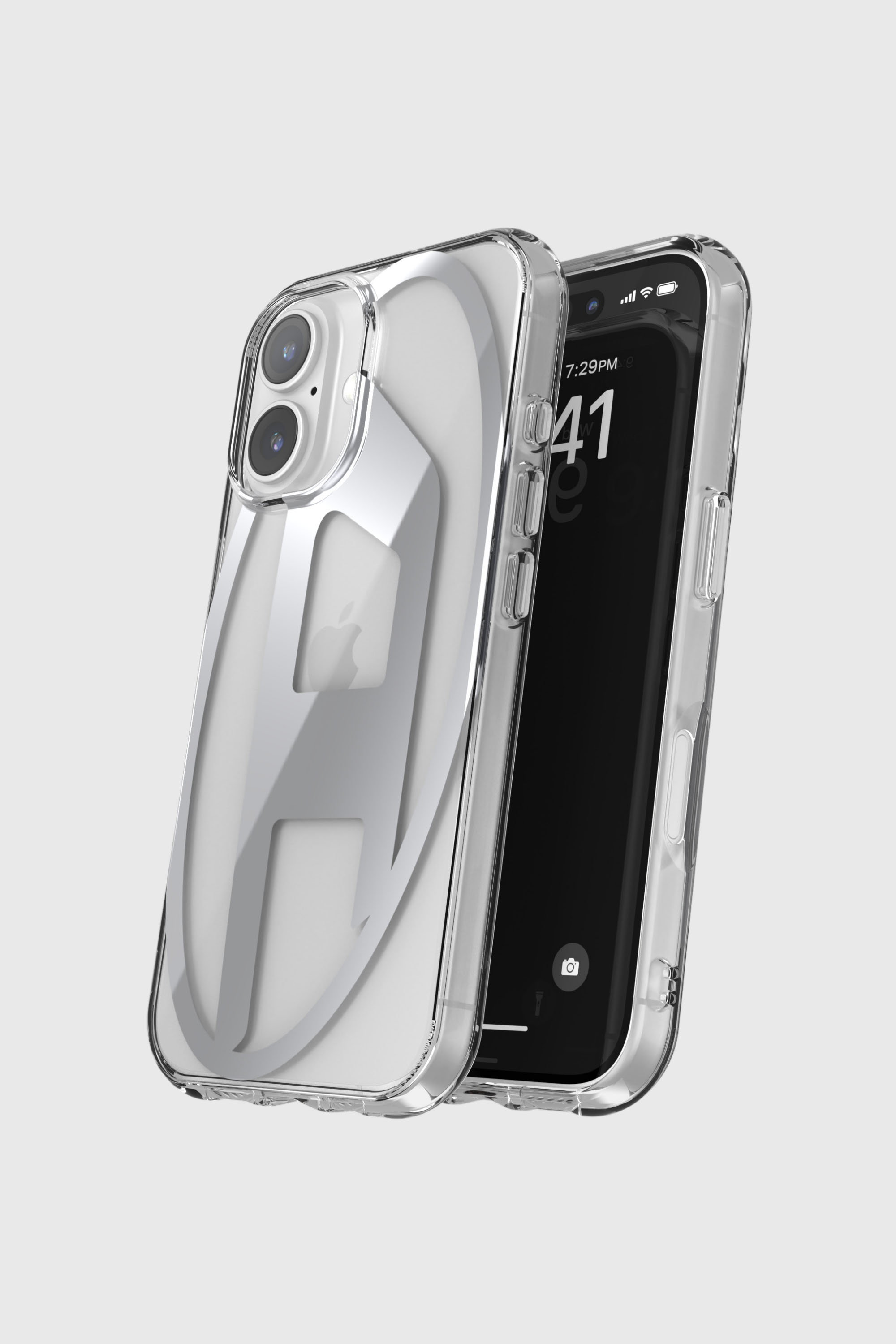 Diesel - 60139 AOP CASE, Coque pour l'iP 16 Mixte in Gris argent&eacute; - 4