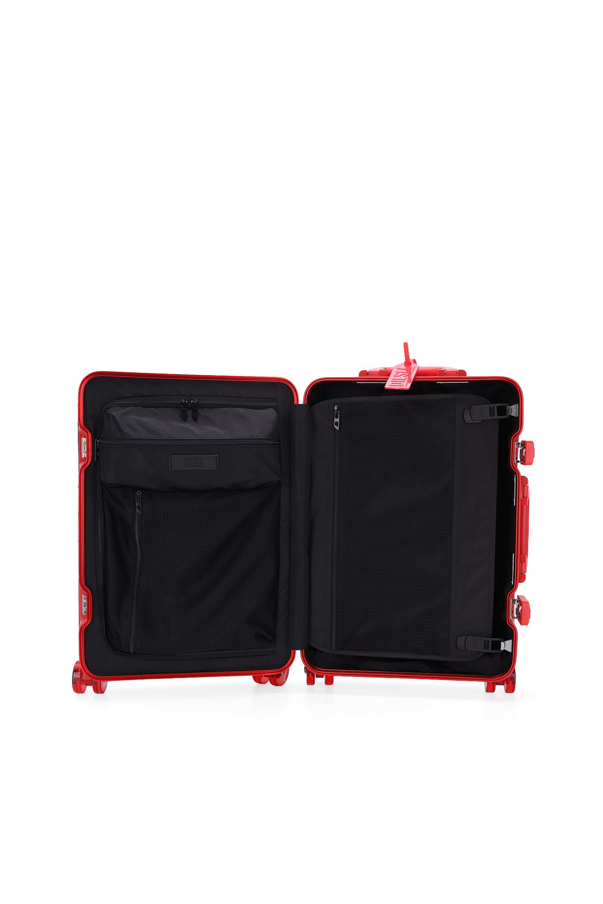 Diesel - DIESEL ALUMINUM TROLLEY- DSL002, Valise en aluminium taille S Mixte in Rouge - 3