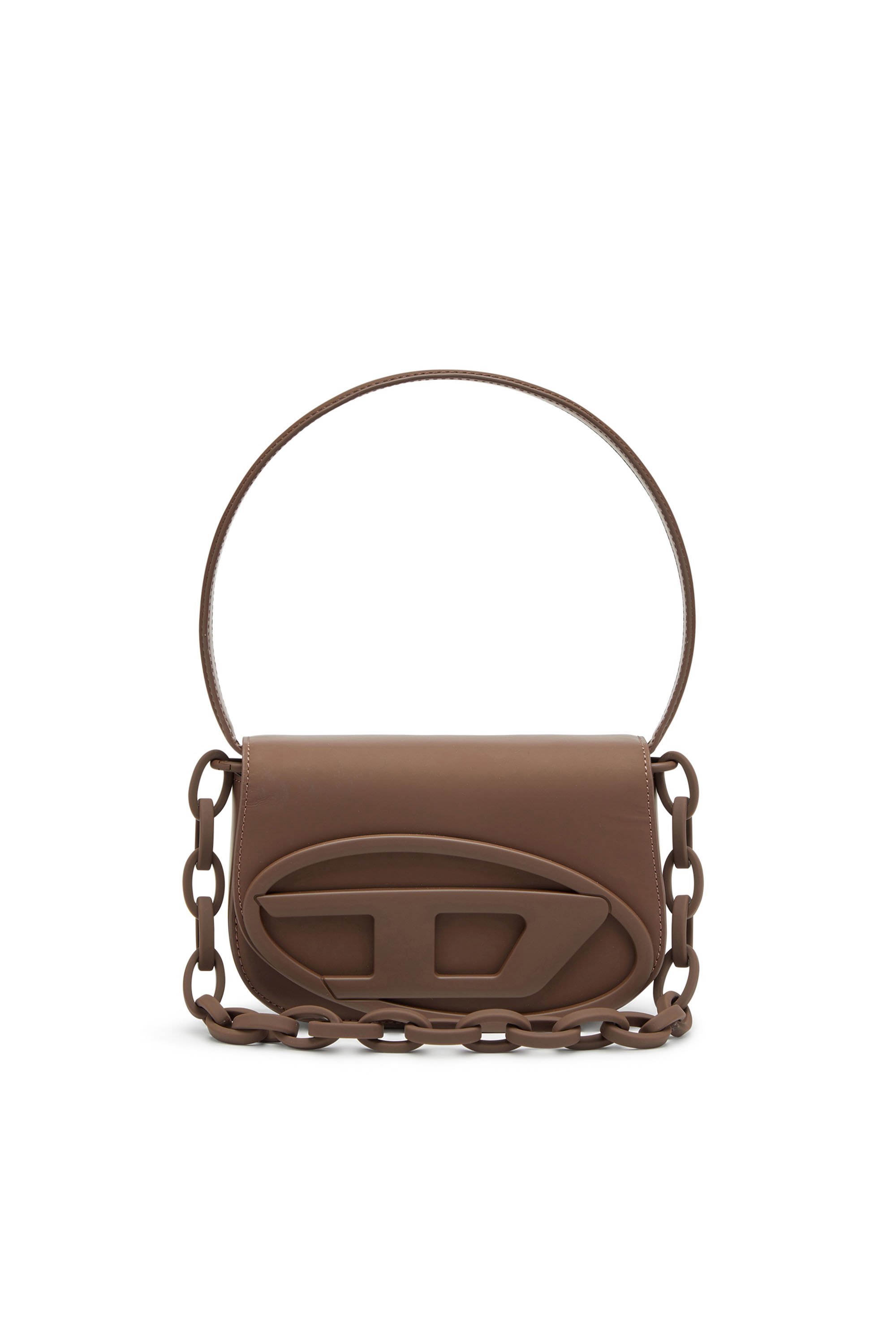 Diesel - 1DR, 1DR-Iconica borsa a spalla in pelle matte Donna in Marrone - 1