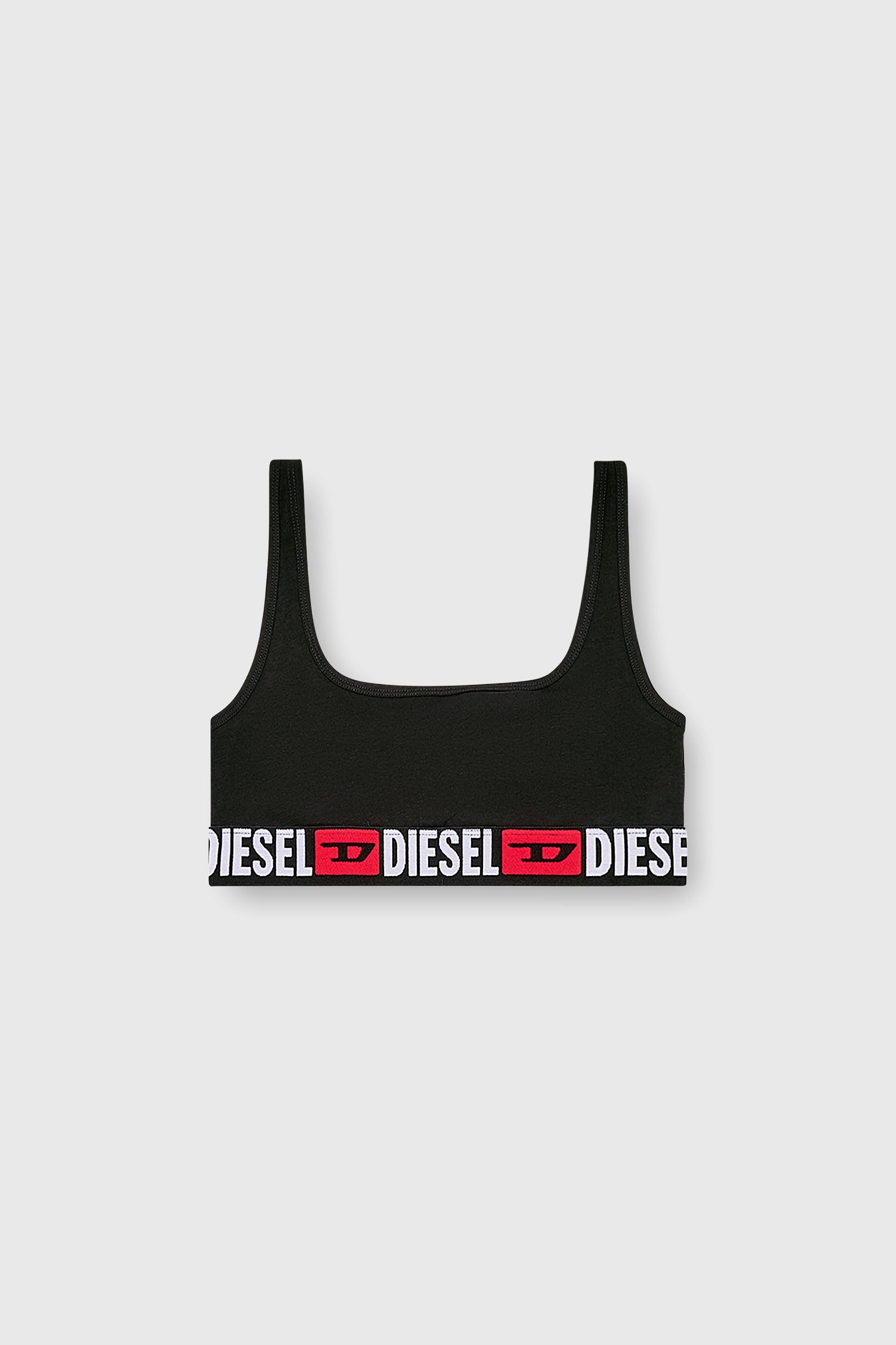 Diesel - UFSB-ORIBA, Bralette avec bande logo Femme in Noir - 2