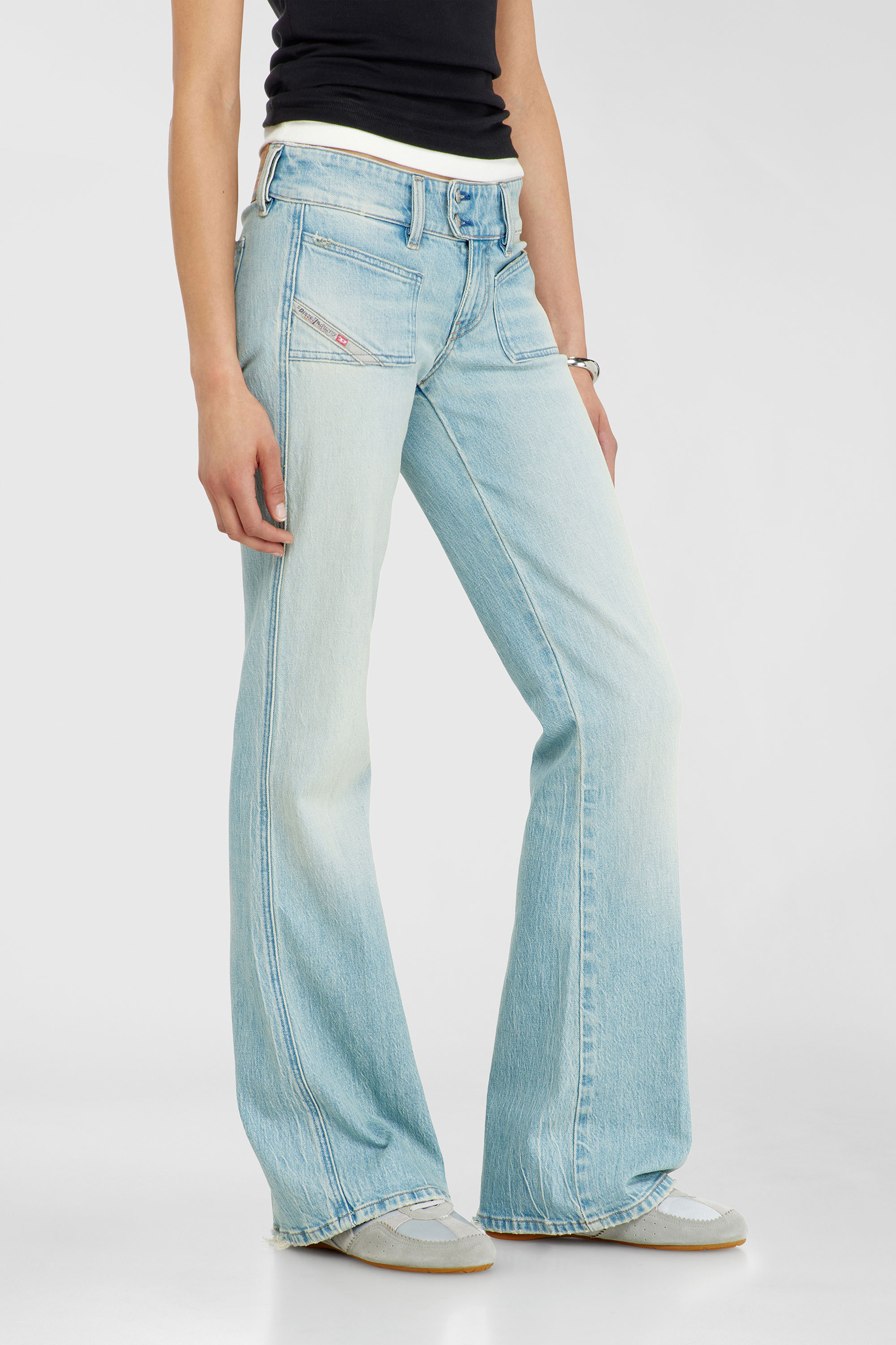 Diesel - Damen Bootcut Jeans D-Hush 0KBBX, Hellblau - 7