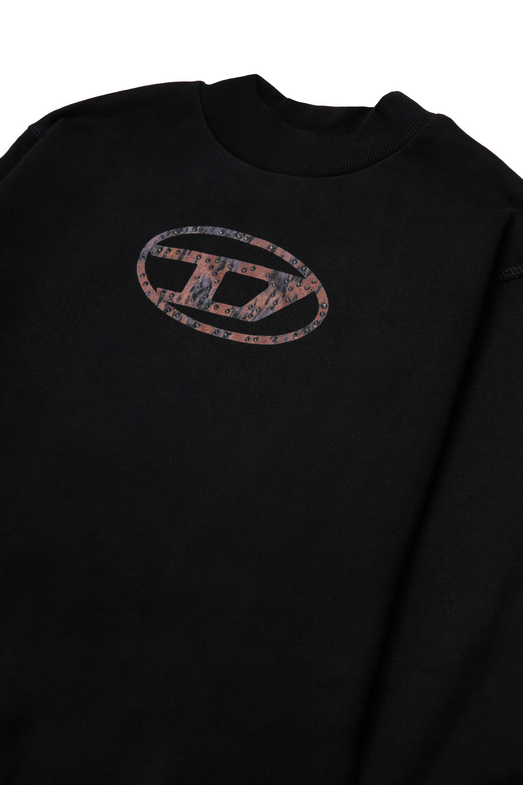Diesel - SDOLSY, Damen Baumwoll-Sweatshirt mit Frontlogo in Schwarz - 3