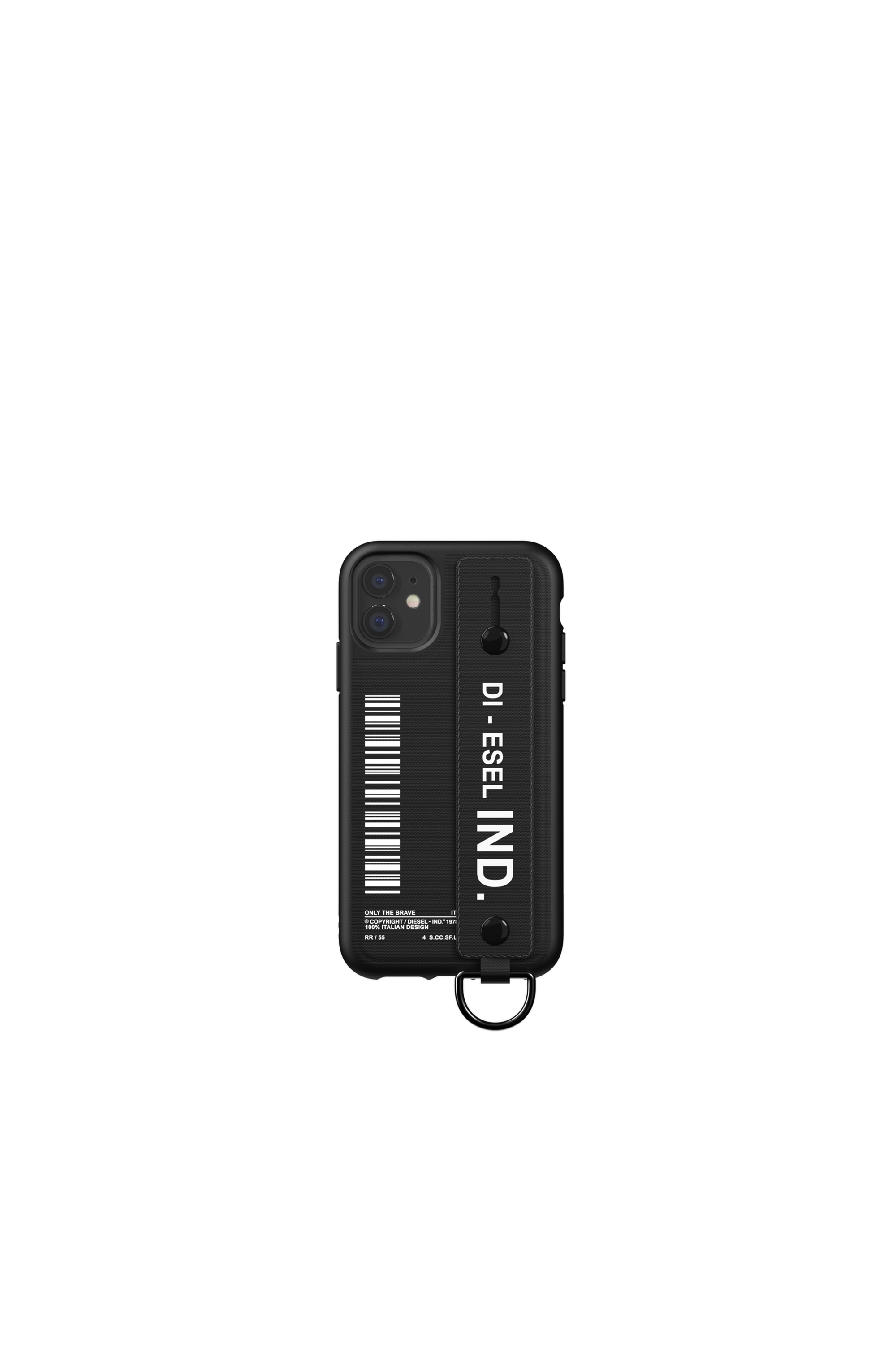 Diesel - 42004 STANDARD CASE, Cover con impugnatura retraibile per iPhone 11 Unisex in Nero - 2
