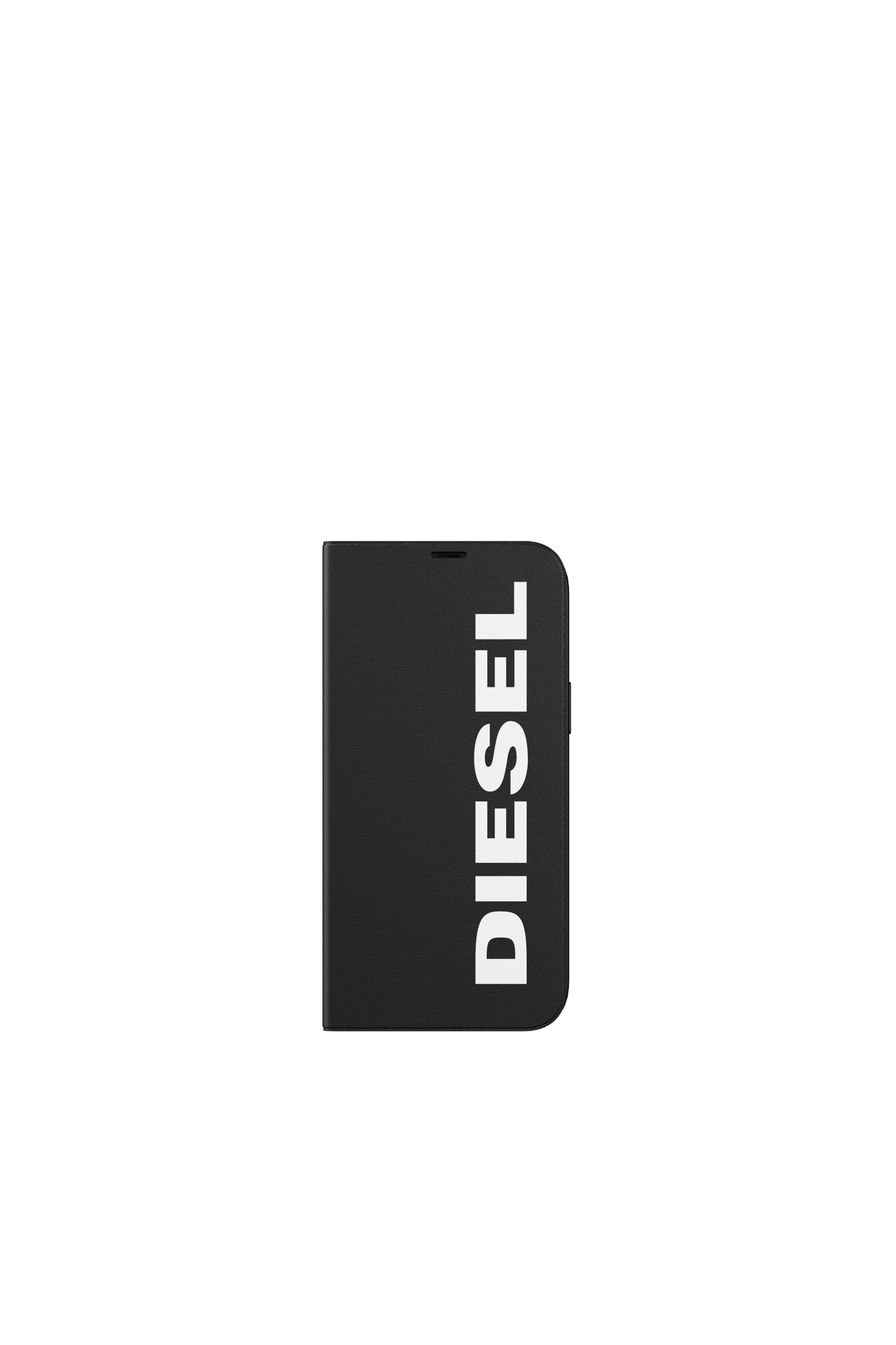 Diesel - 42487 BOOKLET CASE, Unisex Booklet Case für iPhone 12 Pro Max in Schwarz - 2