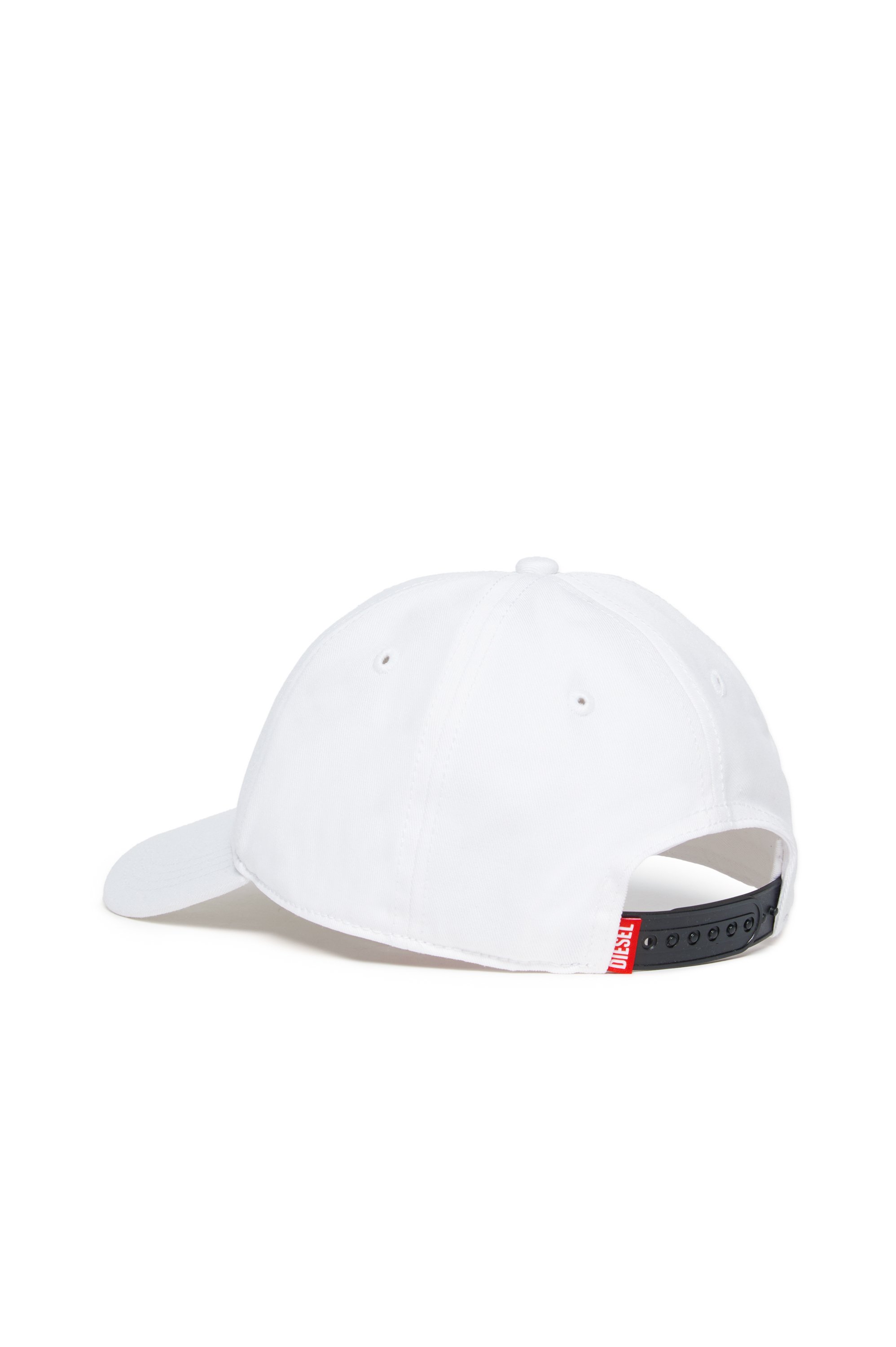 Diesel - FENSID, Berretto da baseball con logo D Uomo in Bianco - 2