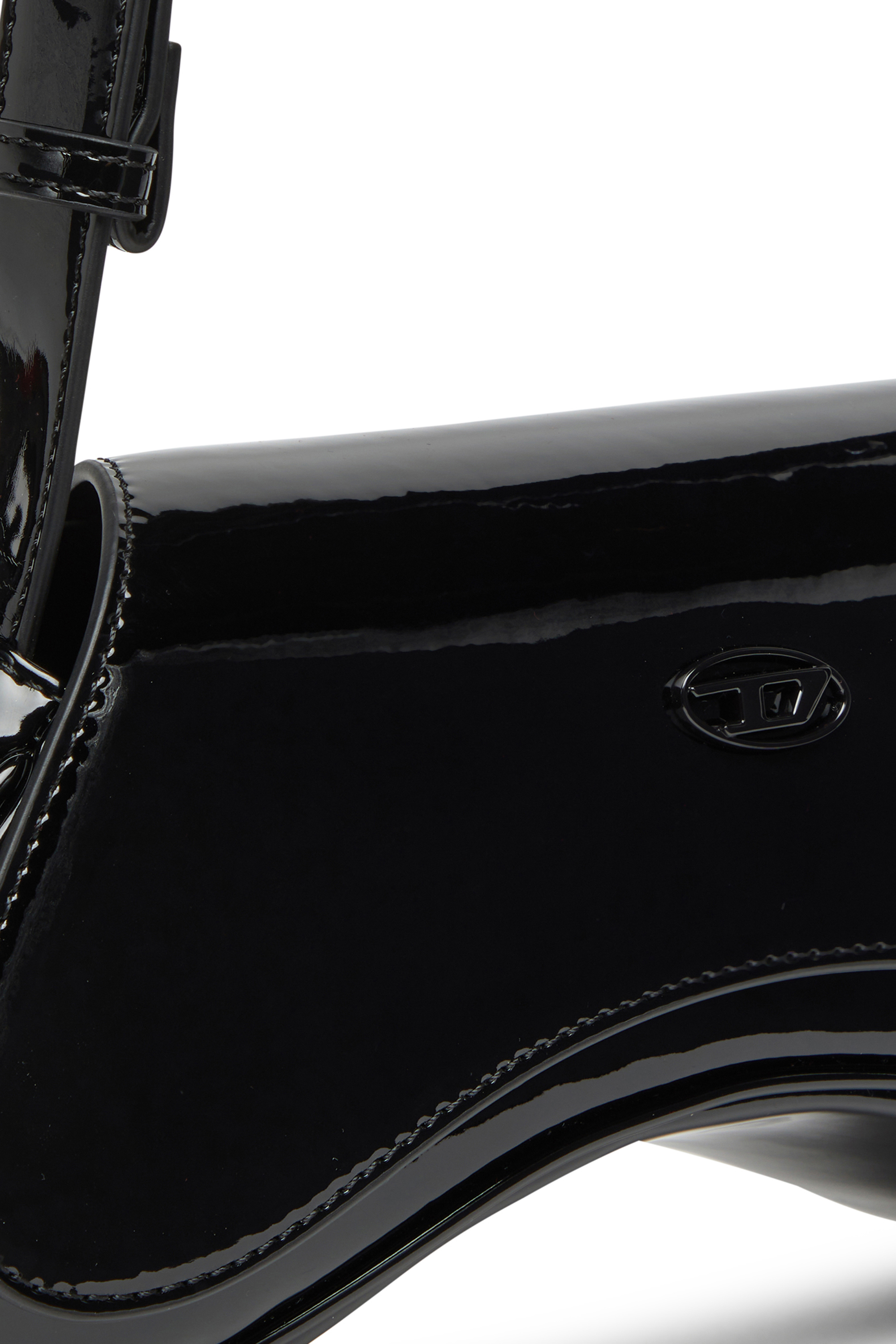 Diesel - PLAY CROSSBODY, Play-Crossbody in PU lucido Donna in Nero - 5