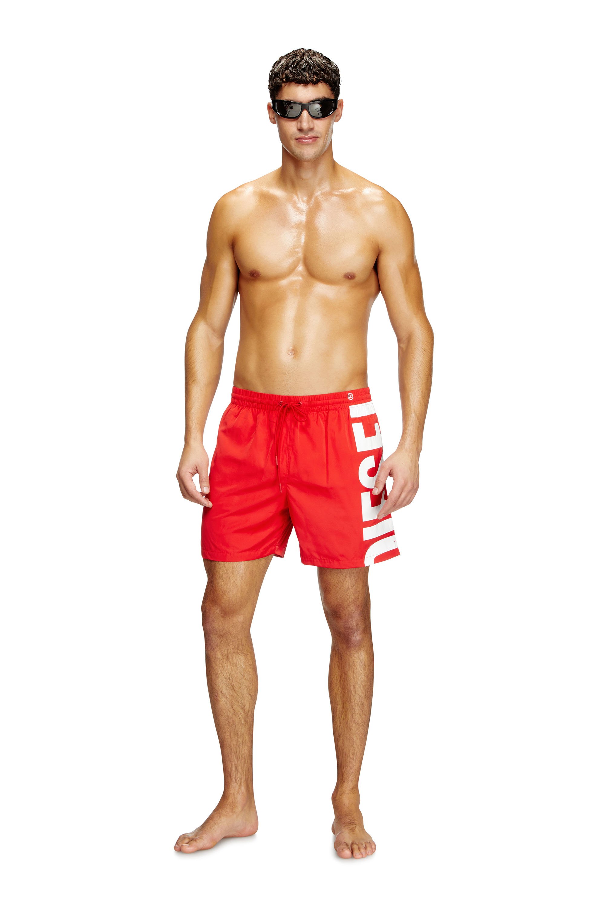 Diesel - RIO-41-D-CORE, Short de bain mi-long avec maxi logo Homme in Polychrome - 1