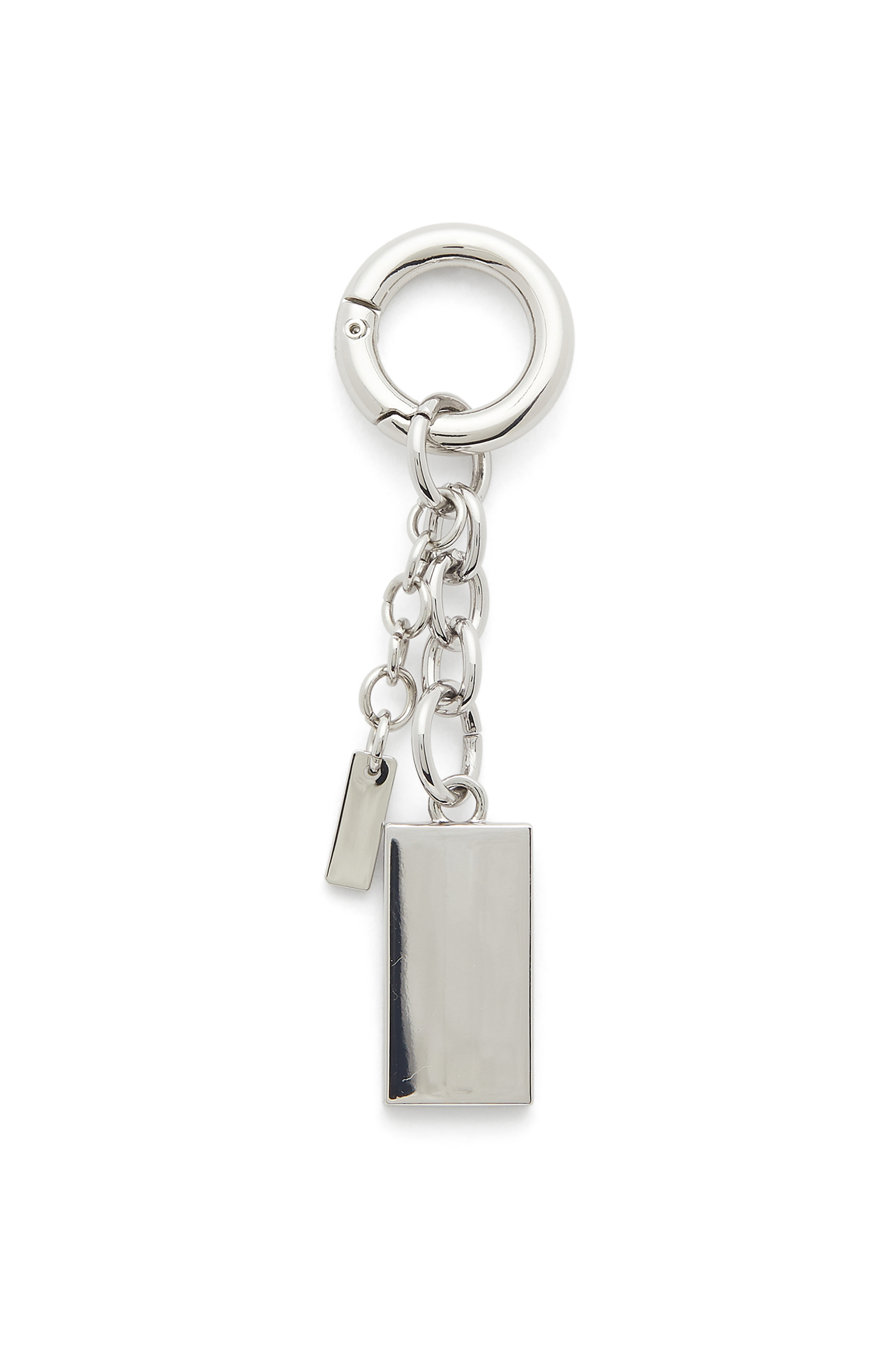Diesel - CHARM-BISCOTTO, Damen Metallschl&uuml;sselanh&auml;nger mit logo Biscotto Charm in Silber - 2
