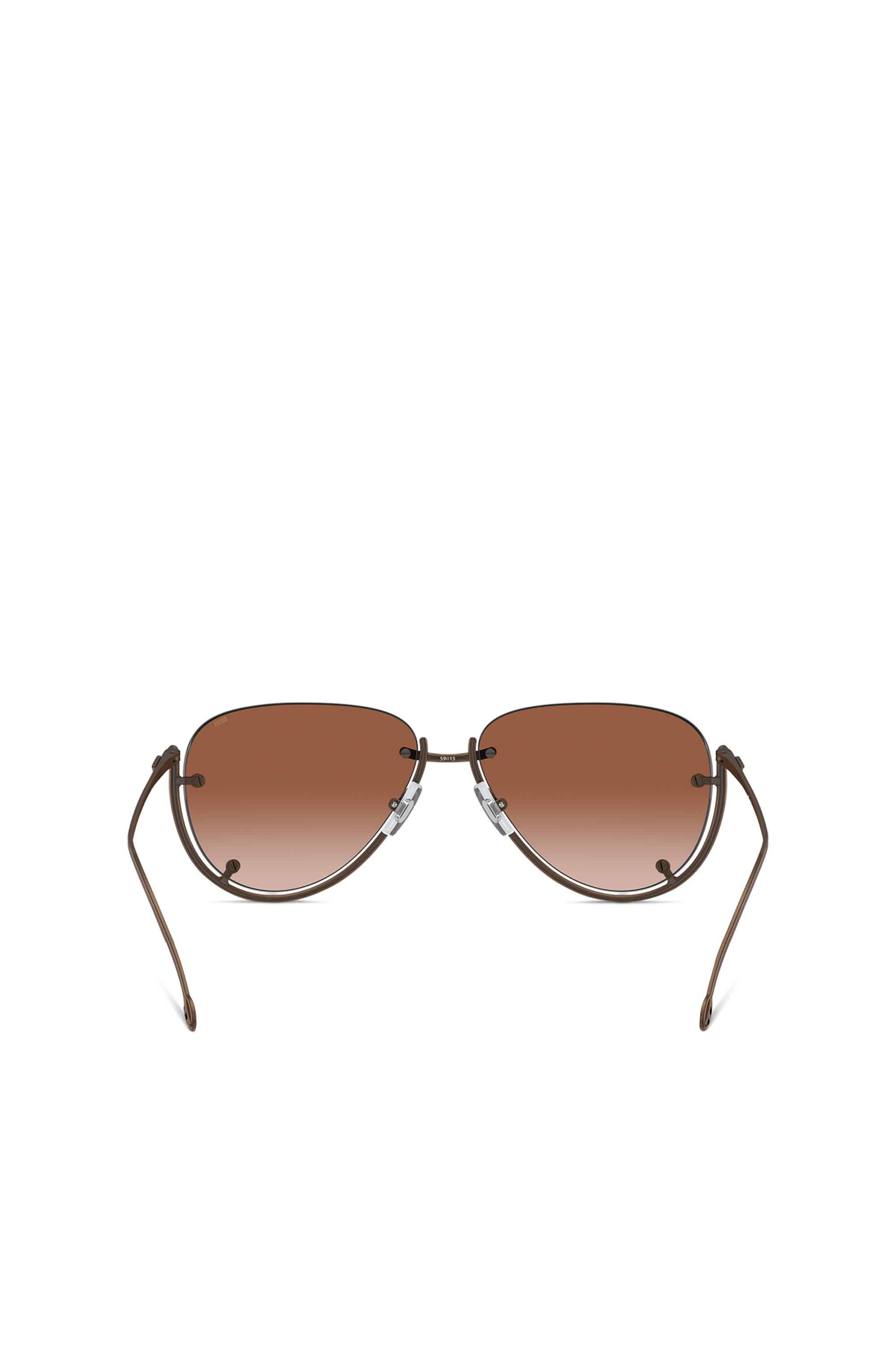 Diesel - 0DL1003, Lunettes de soleil de modèle pilote Mixte in Marron - 3