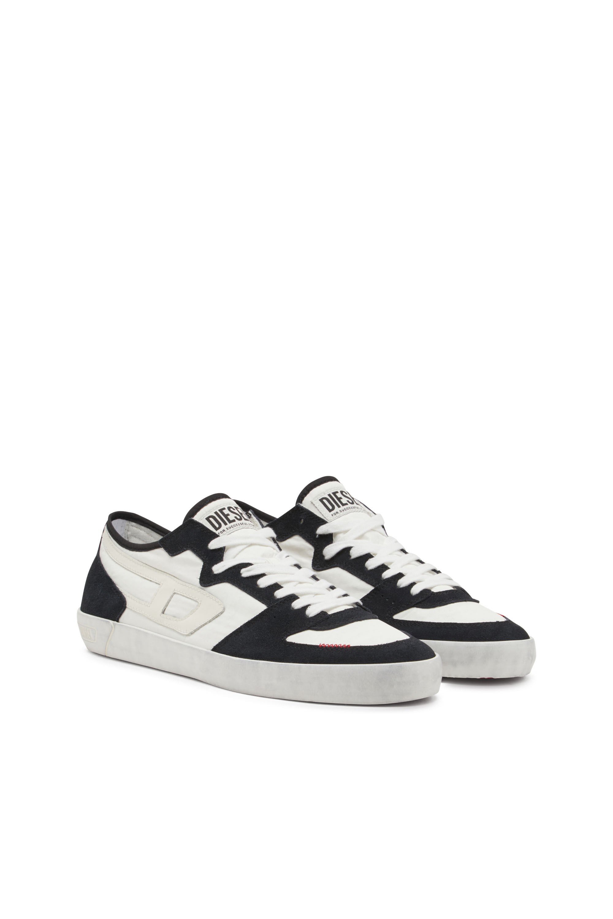 Diesel - S-LEROJI D-1 LOW, S-Leroji D-Sneakers en ripstop matelassé et cuir suédé Homme in Polychrome - 2