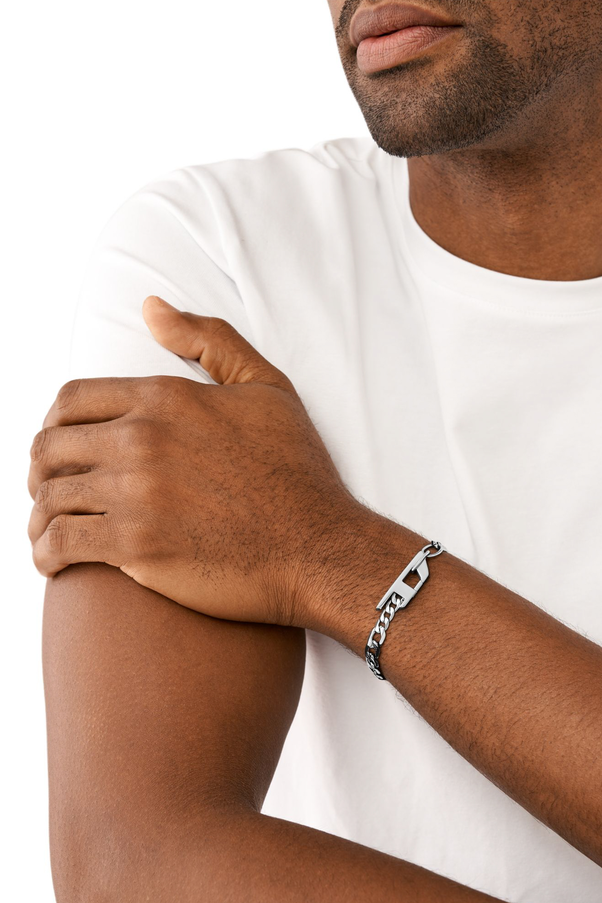 Diesel - DX1496, Unisex Kettenarmband aus Edelstahl in Silber - 3