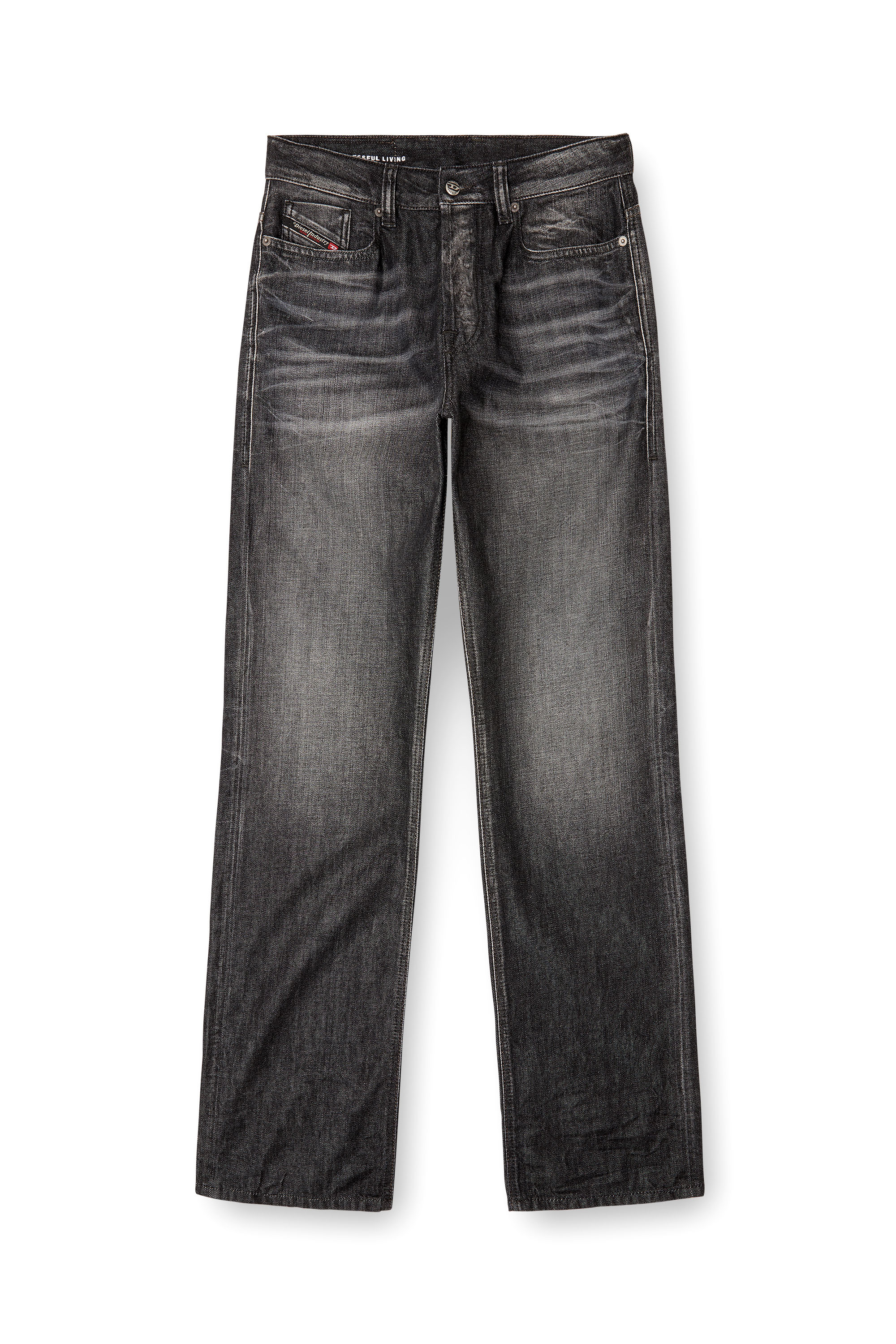 Diesel - Relaxed Jeans 1980 D-Eeper 09M63 Homme, Noir/Gris foncé - Image 3