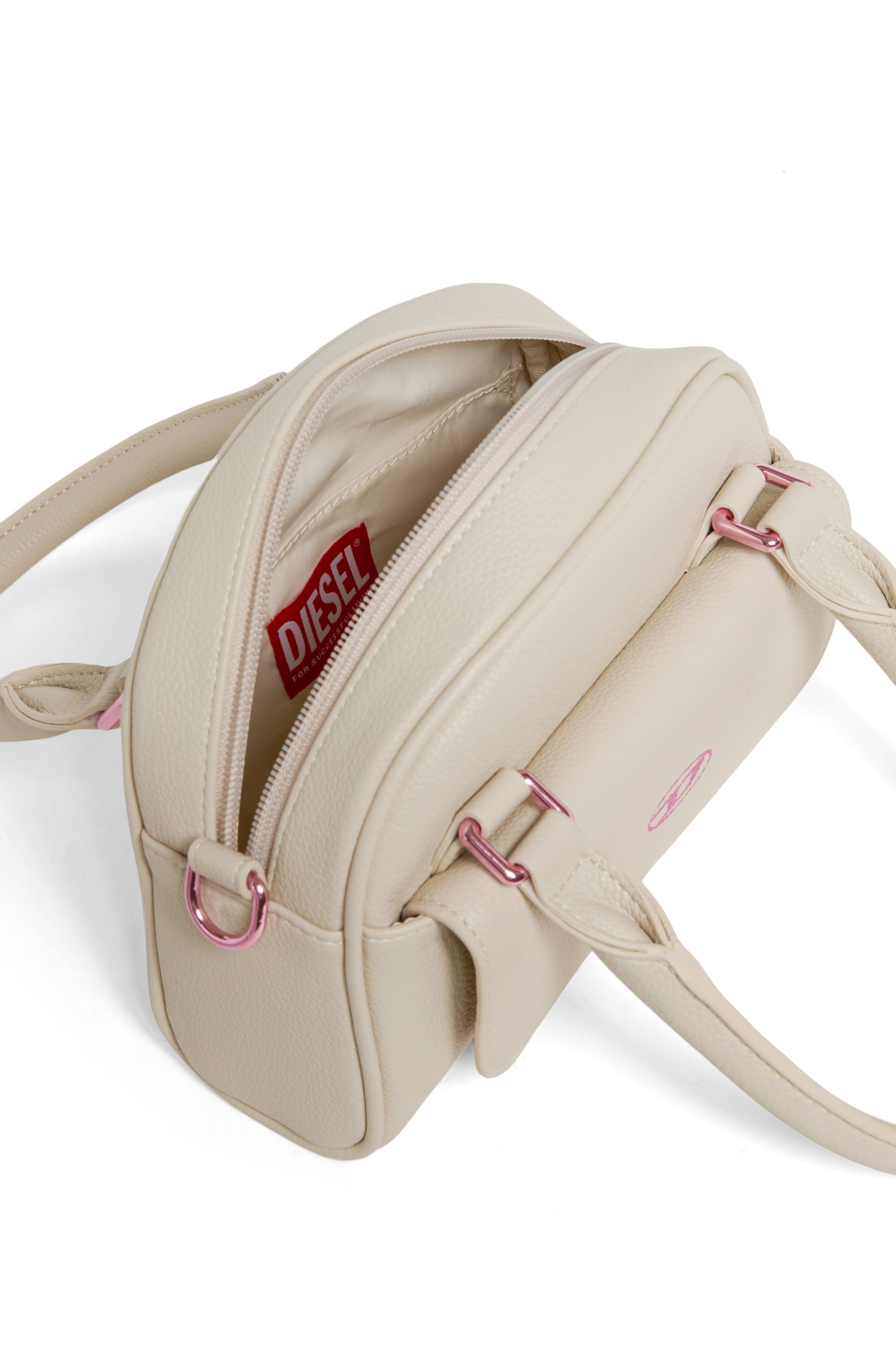 Diesel - WREDY, WREDY - Borsa in tessuto grainy coated Donna in Bianco - 4