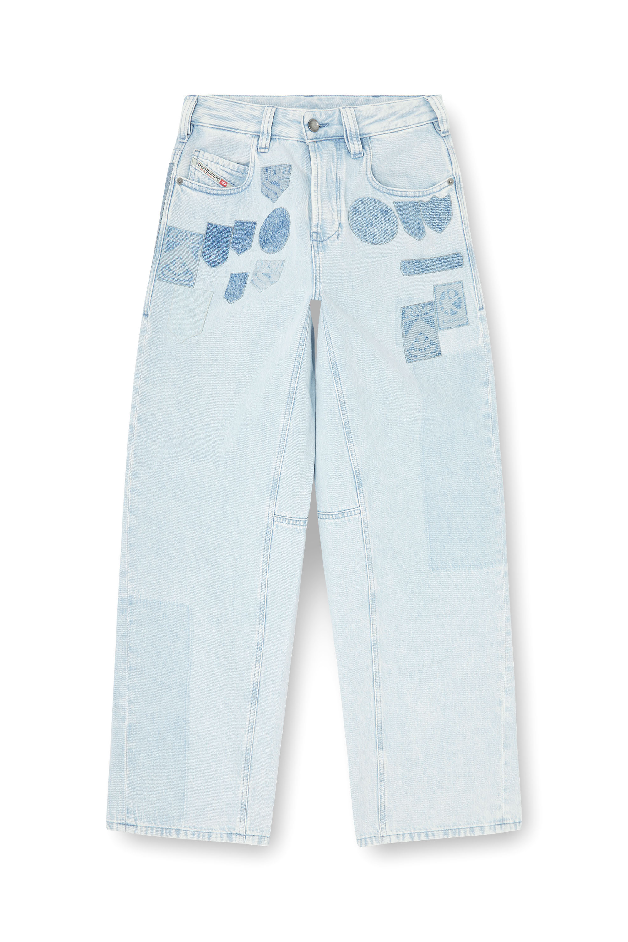 Diesel - Relaxed Jeans 1997 D-Enim-M 0IFBQ Mixte, Bleu Clair - Image 3