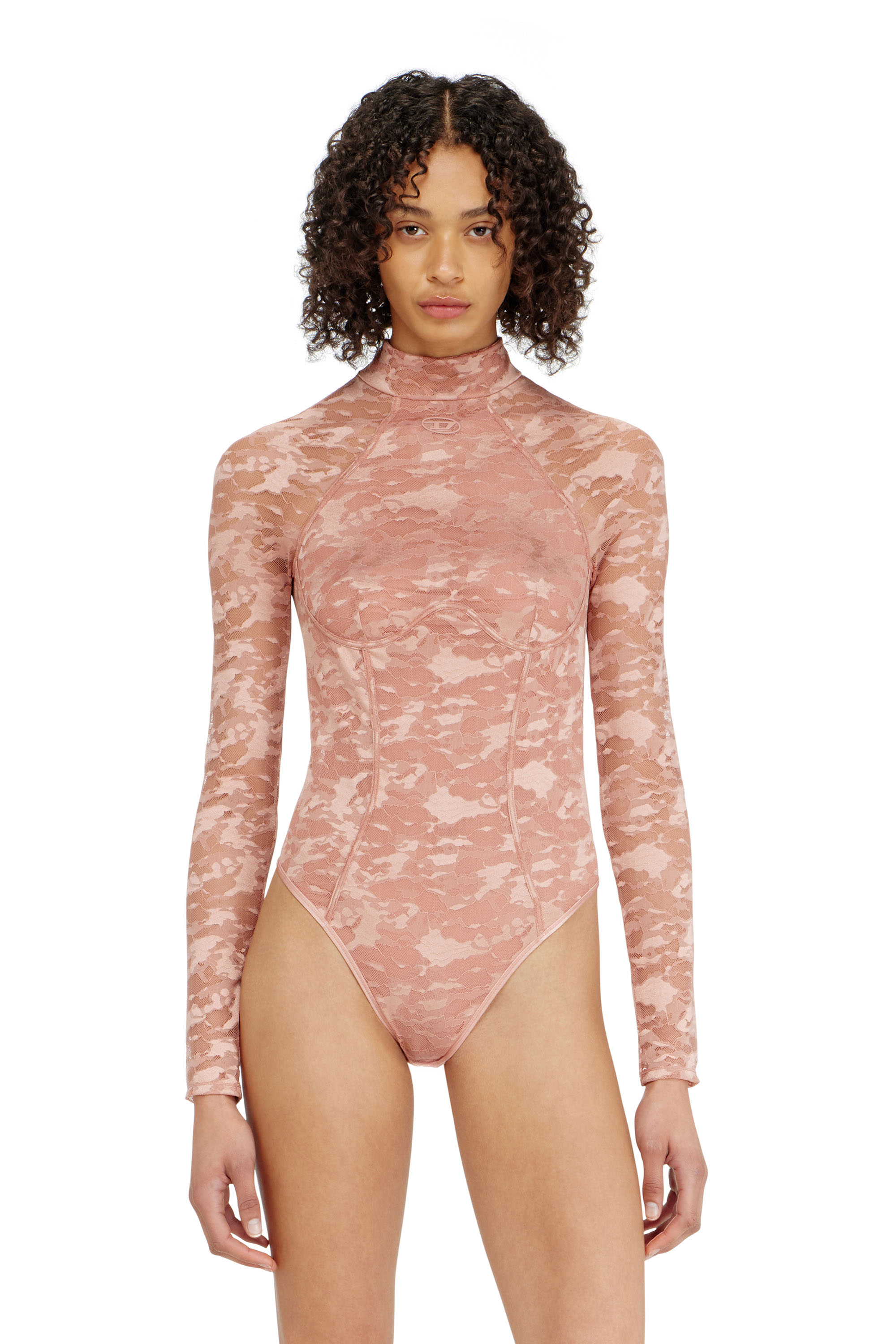 Diesel - VIVIAN-UTLT, Body en dentelle nylon avec dos ouvert Femme in ToBeDefined - 1