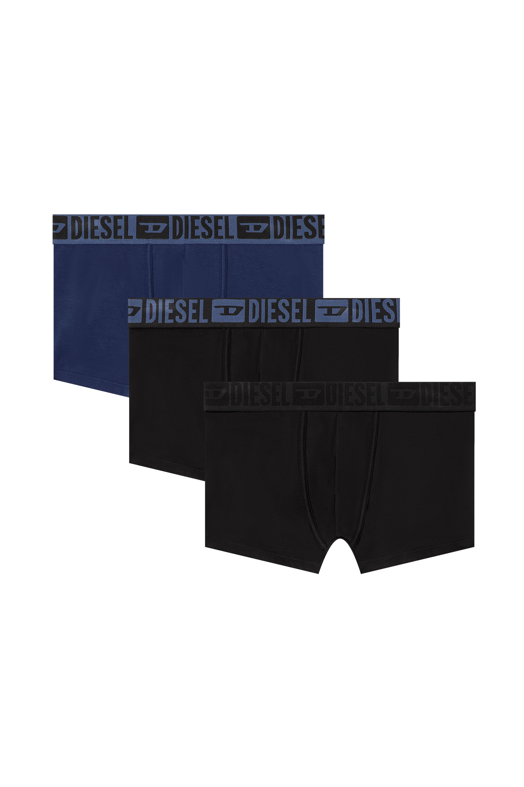 Diesel - MIKE-D-CORE-3PACK, Lot de 3 boxers en coton stretch avec ceinture ton sur ton Homme in ToBeDefined - 1