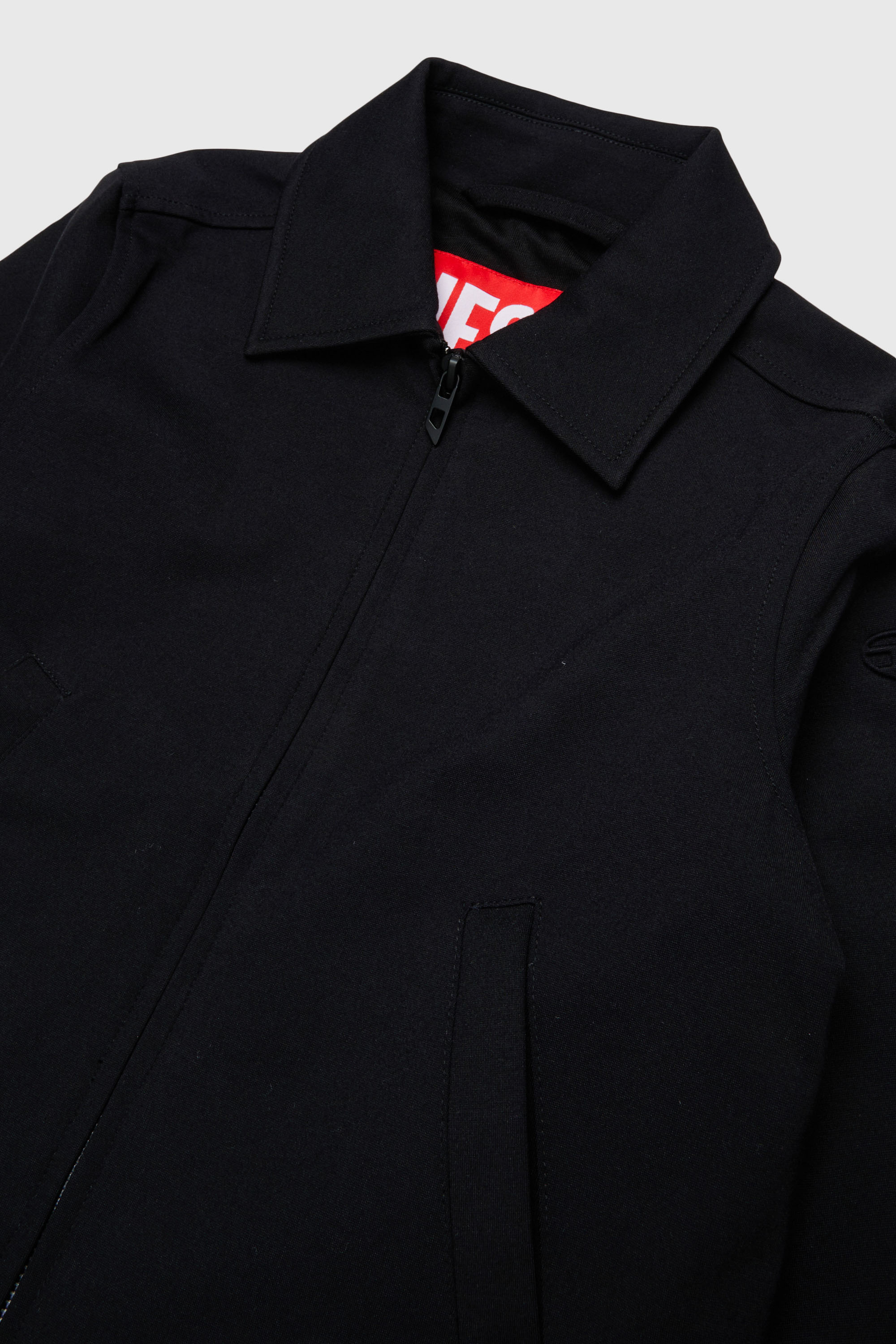 Diesel - JMILX, Giacca zip-up sartoriale in tessuto stretch Donna in Nero - 3