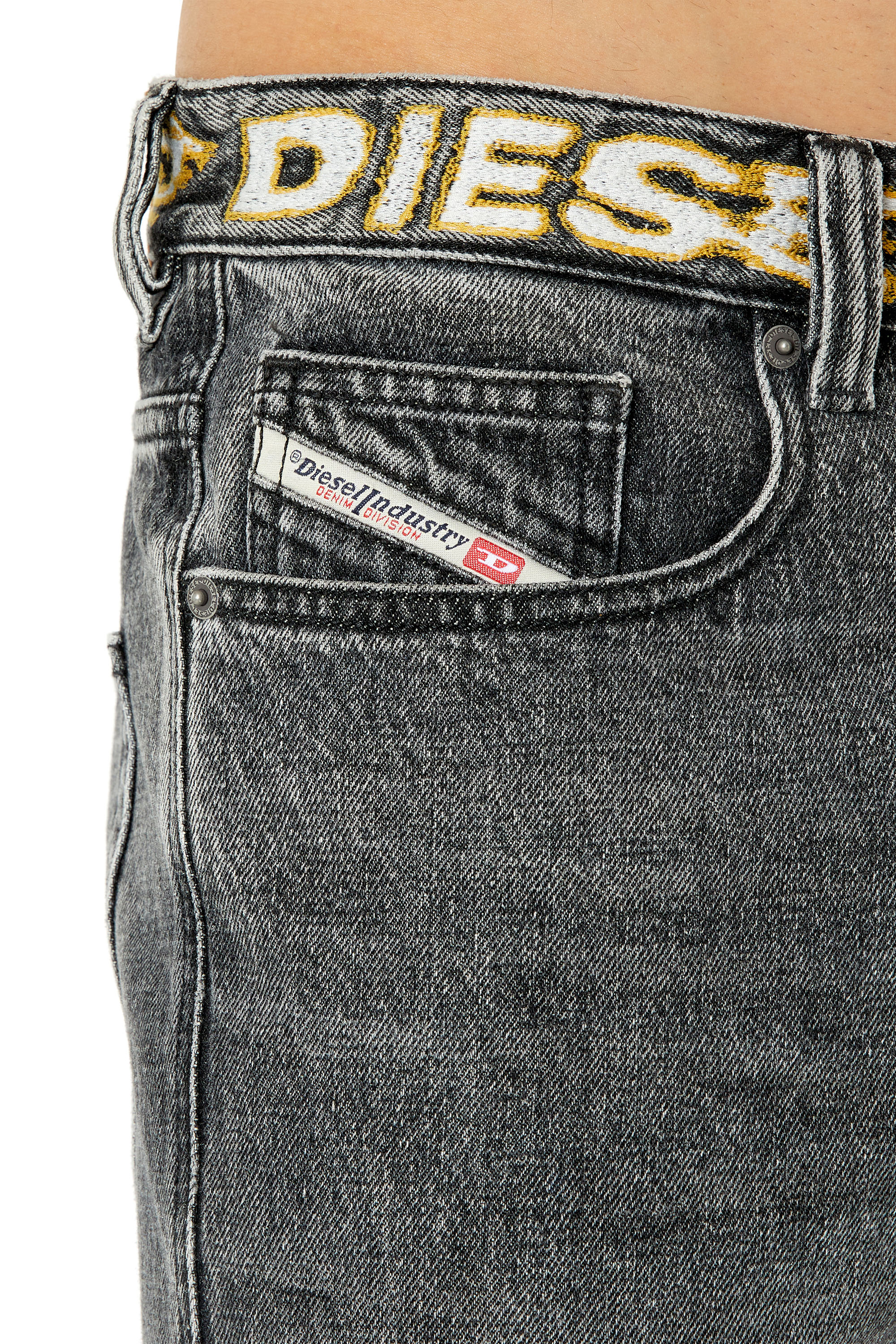 Diesel - 2010 D-MACS 007N9 Straight Jeans, Black/Dark grey - Image 4