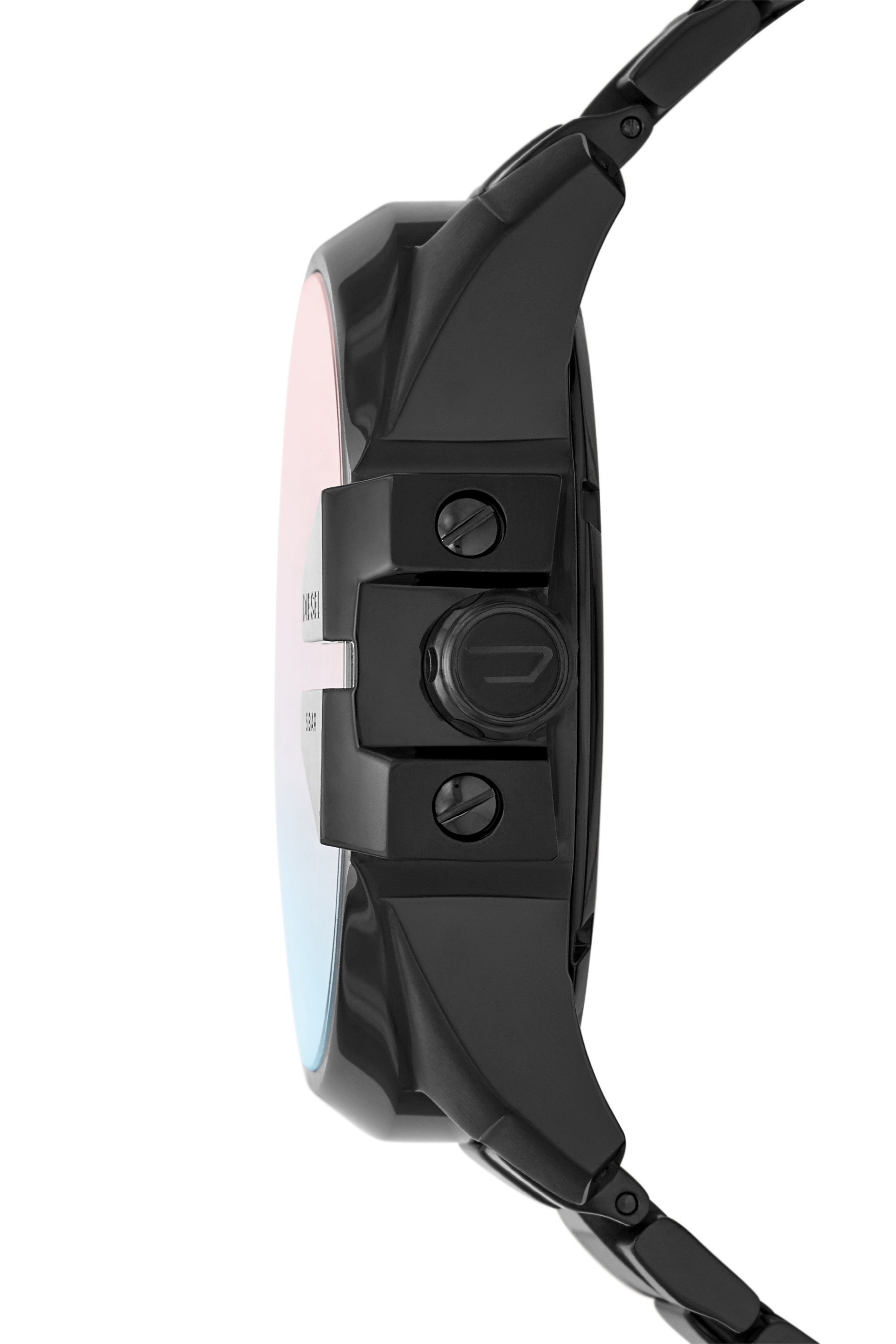 Diesel - DZ7457, Montre Mega Chief avec un bracelet noir Homme in Noir - 3