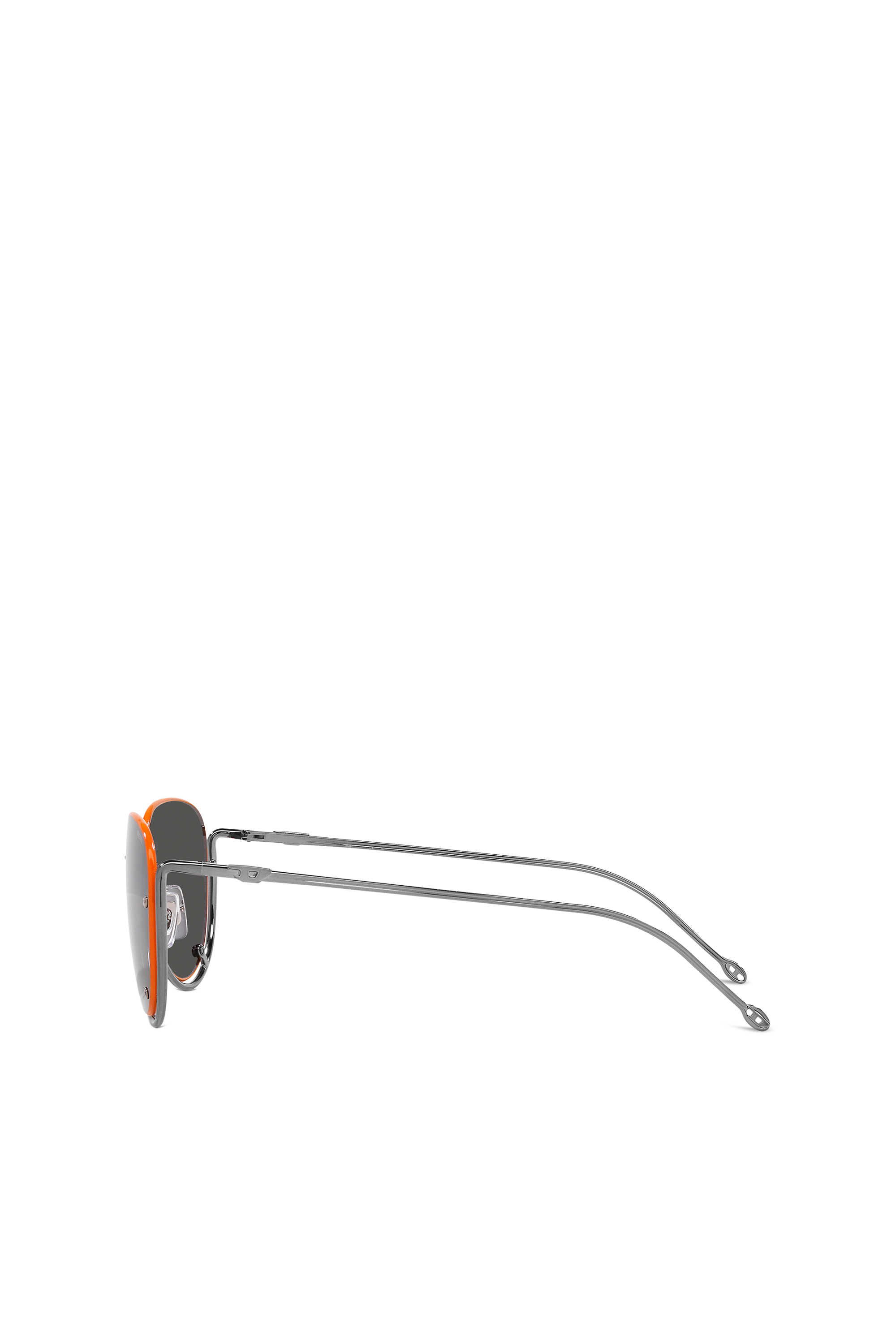 Diesel - 0DL1003, Unisex Brille in Pilotenform in Schwarz/Orange - 5