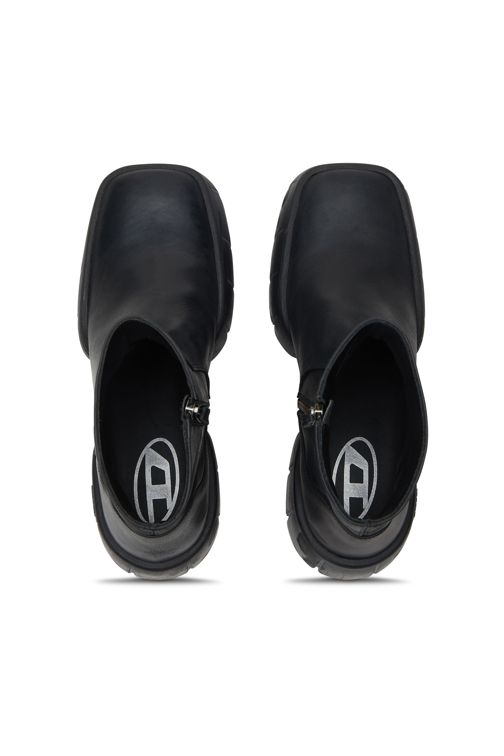 Diesel - D-TEX BT, D-Tex-Stivaletti in pelle oliata con suola divisa Uomo in Nero - 4