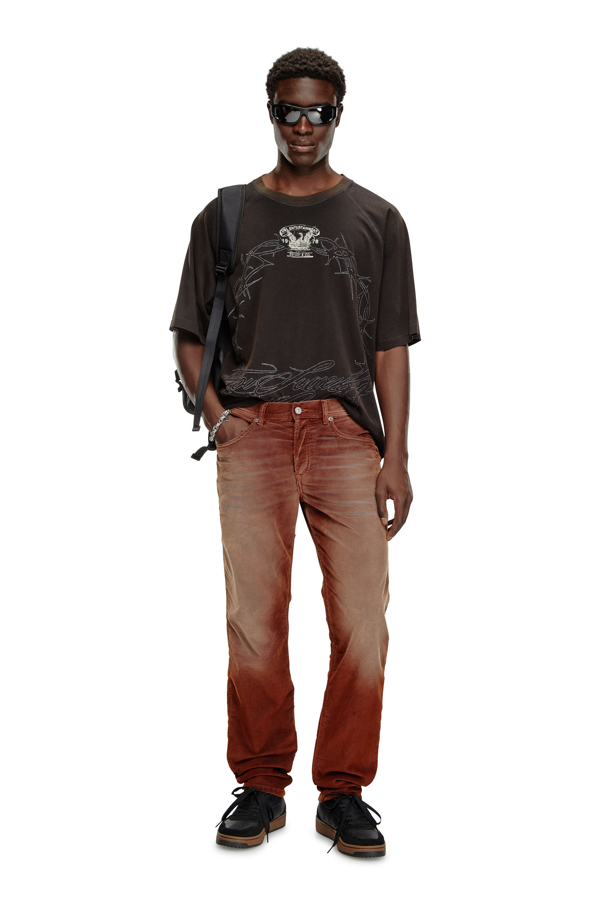 Diesel - Man Tapered Jeans 2023 D-Finitive 003II, Brown - Image 2
