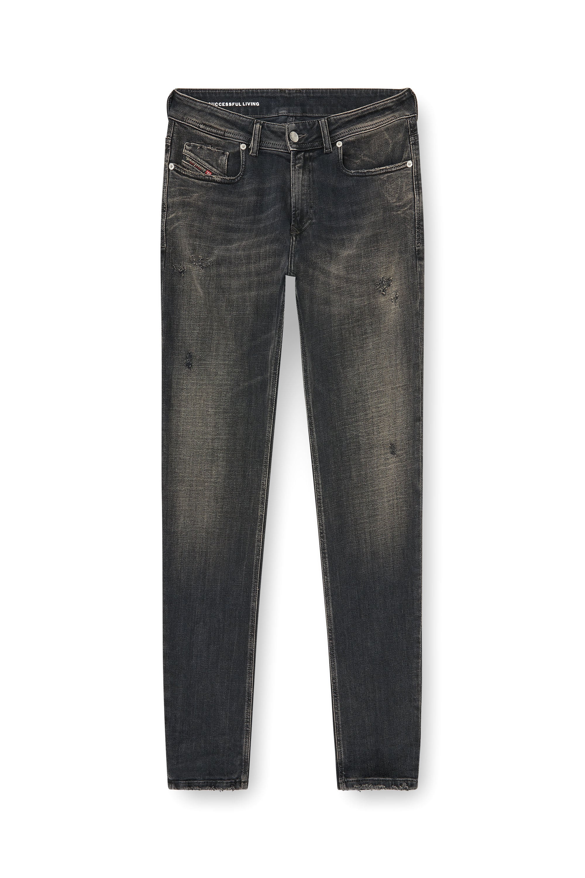 Diesel - Skinny Jeans 1979 Sleenker 09P77 Homme, Noir/Gris fonc&eacute; - Image 3