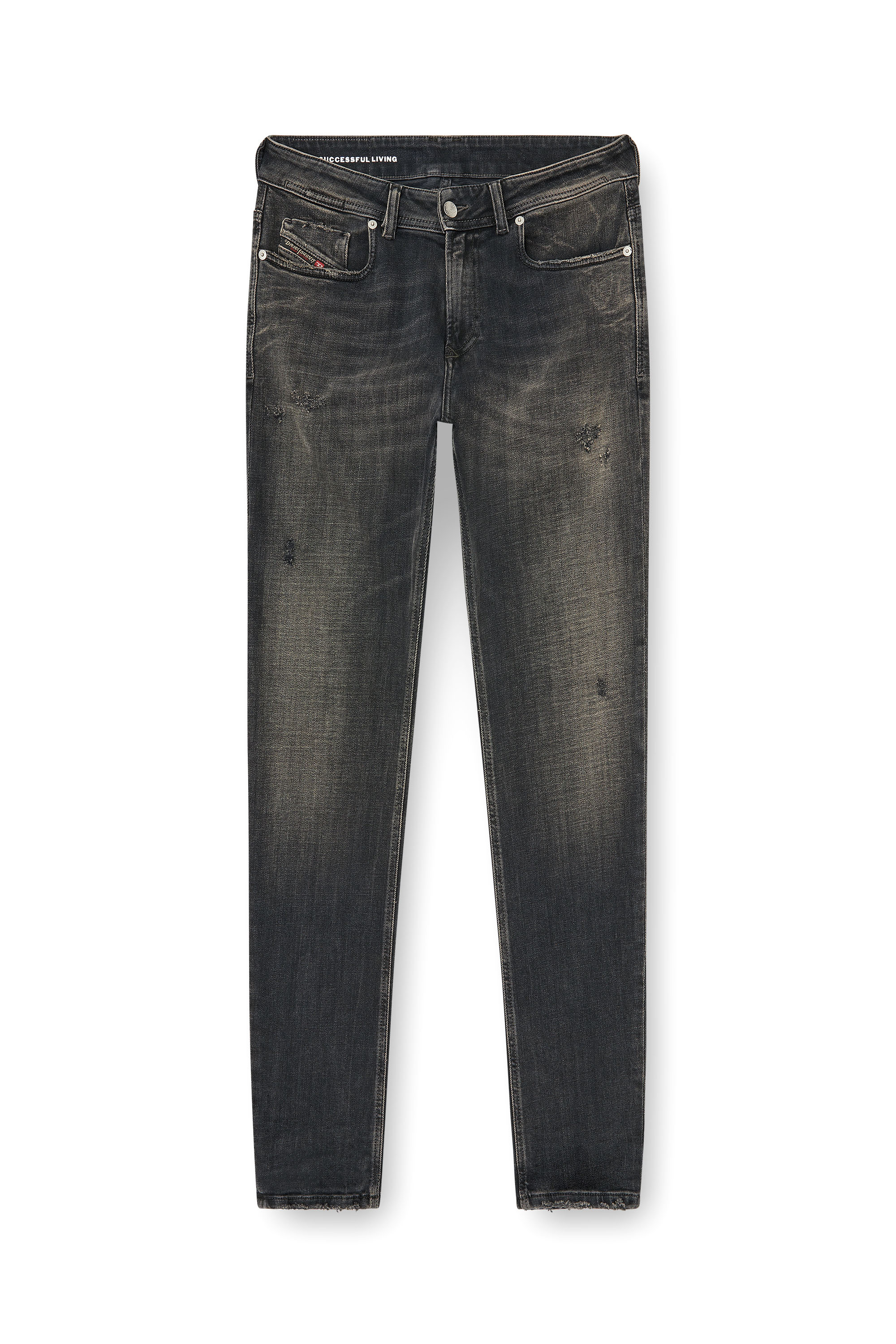 Diesel - Skinny Jeans 1979 Sleenker 09P77 Homme, Noir/Gris fonc&eacute; - Image 6