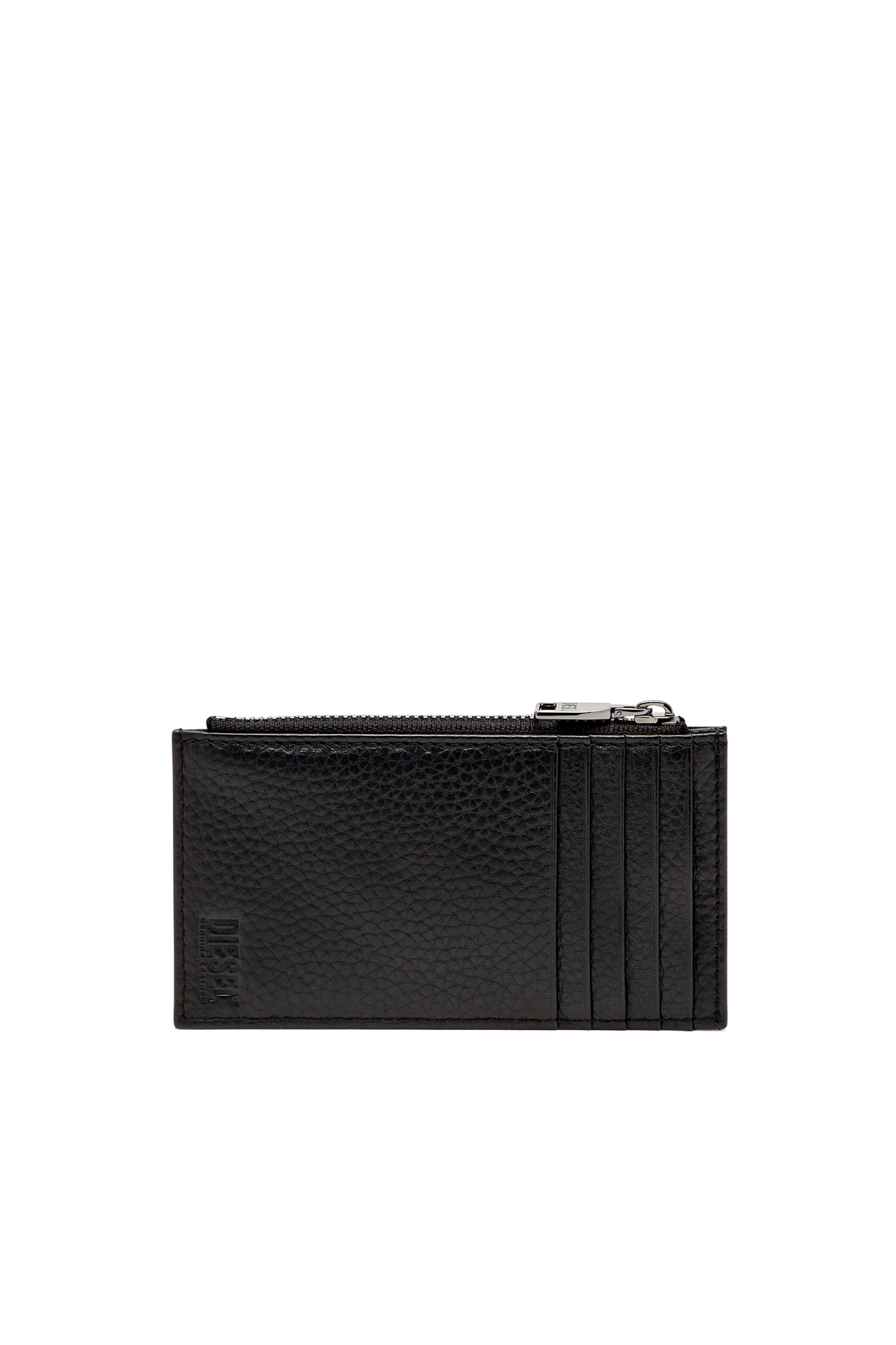 Diesel - HISSU EVO CARD HOLDER III, Herren Flaches Kartenetui aus genarbtem Leder in Schwarz - 2