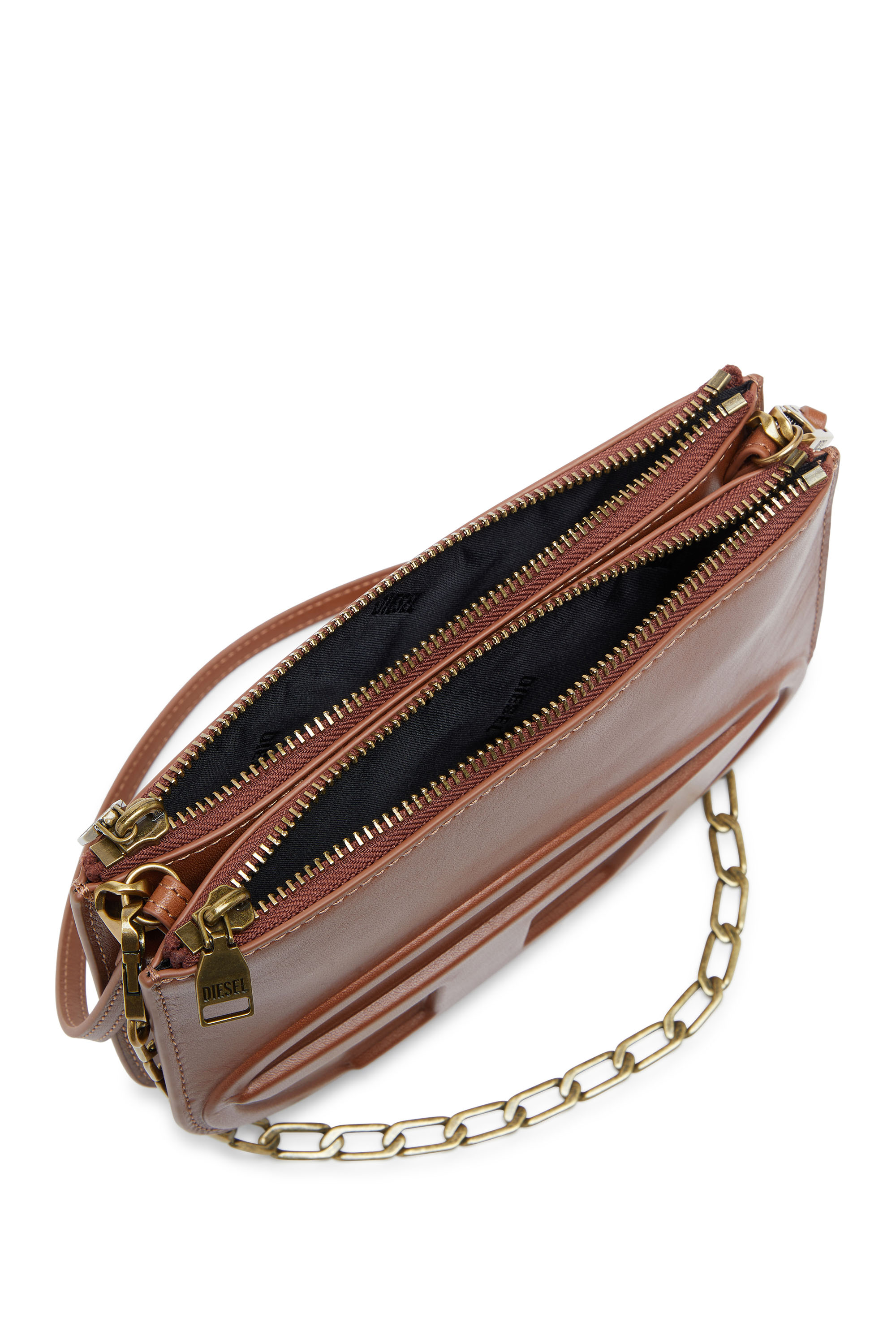 Diesel - 1DR TWIN, 1DR Twin-Borsa a spalla con due tasche in pelle pull-up Donna in Marrone - 4