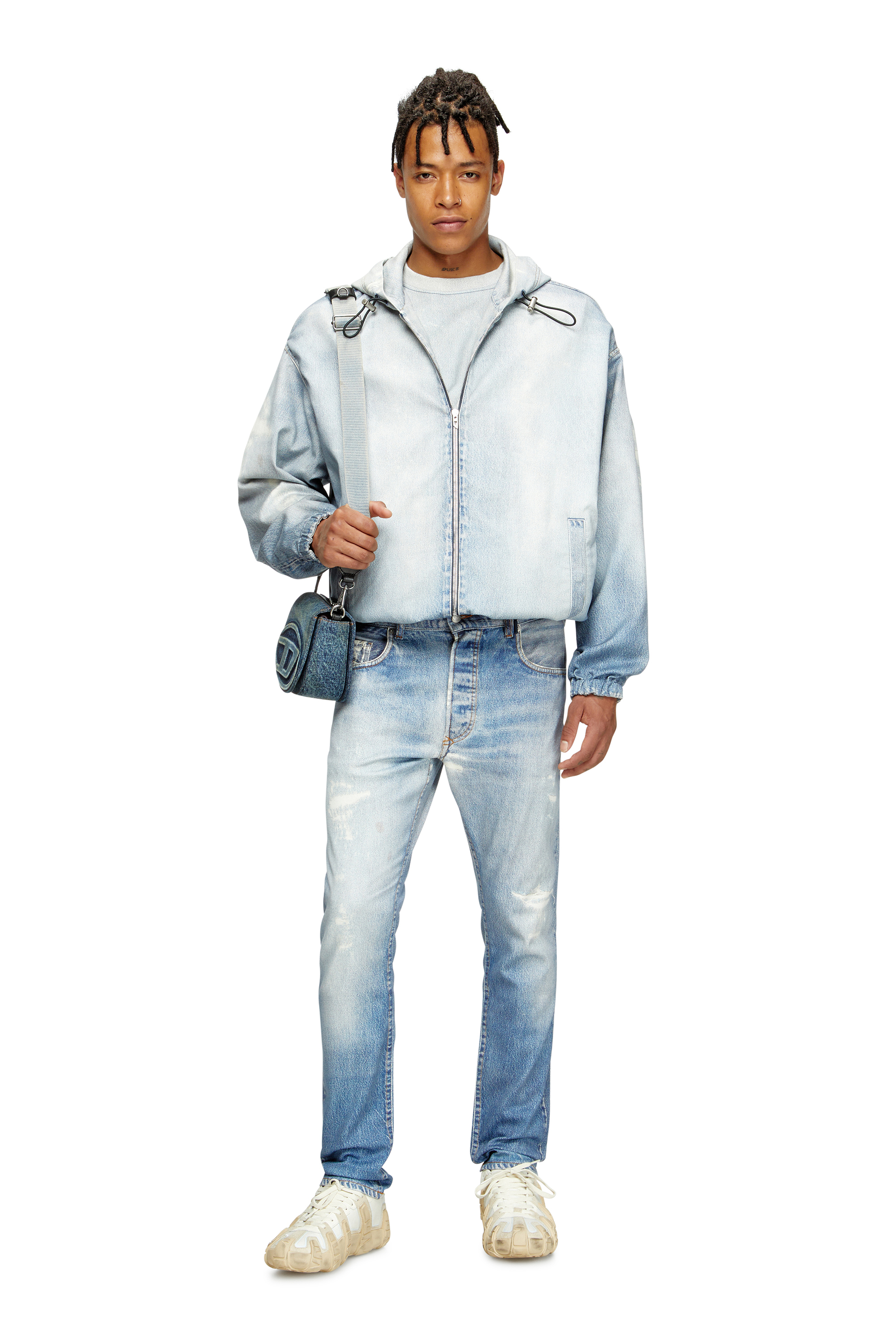 Diesel - 1DR CAMERA BAG, 1DR Camera Bag-Sac caméra en denim solarisé Mixte in Bleu - 2