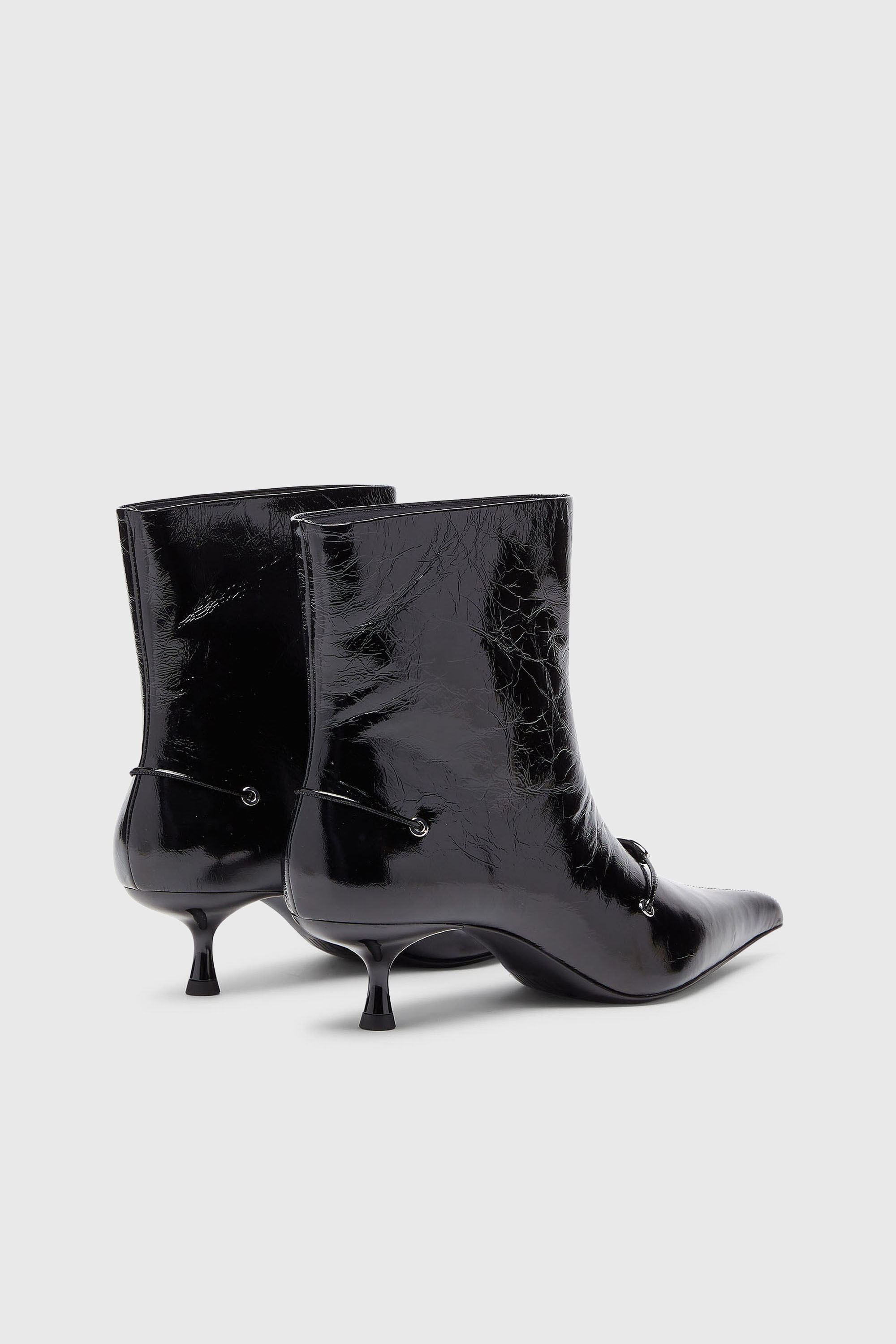 Diesel - D-JEWELS  40 TUBE, D-Jewels - Bottines en cuir naplak Femme in Noir - 3