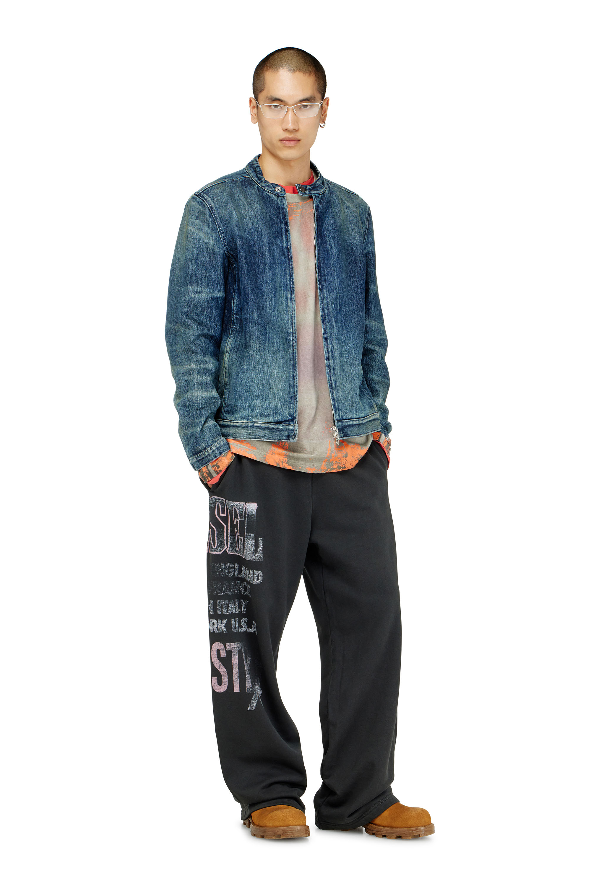 Diesel - P-ILL, Pantalon de surv&ecirc;tement avec graphismes concert Homme in ToBeDefined - 1