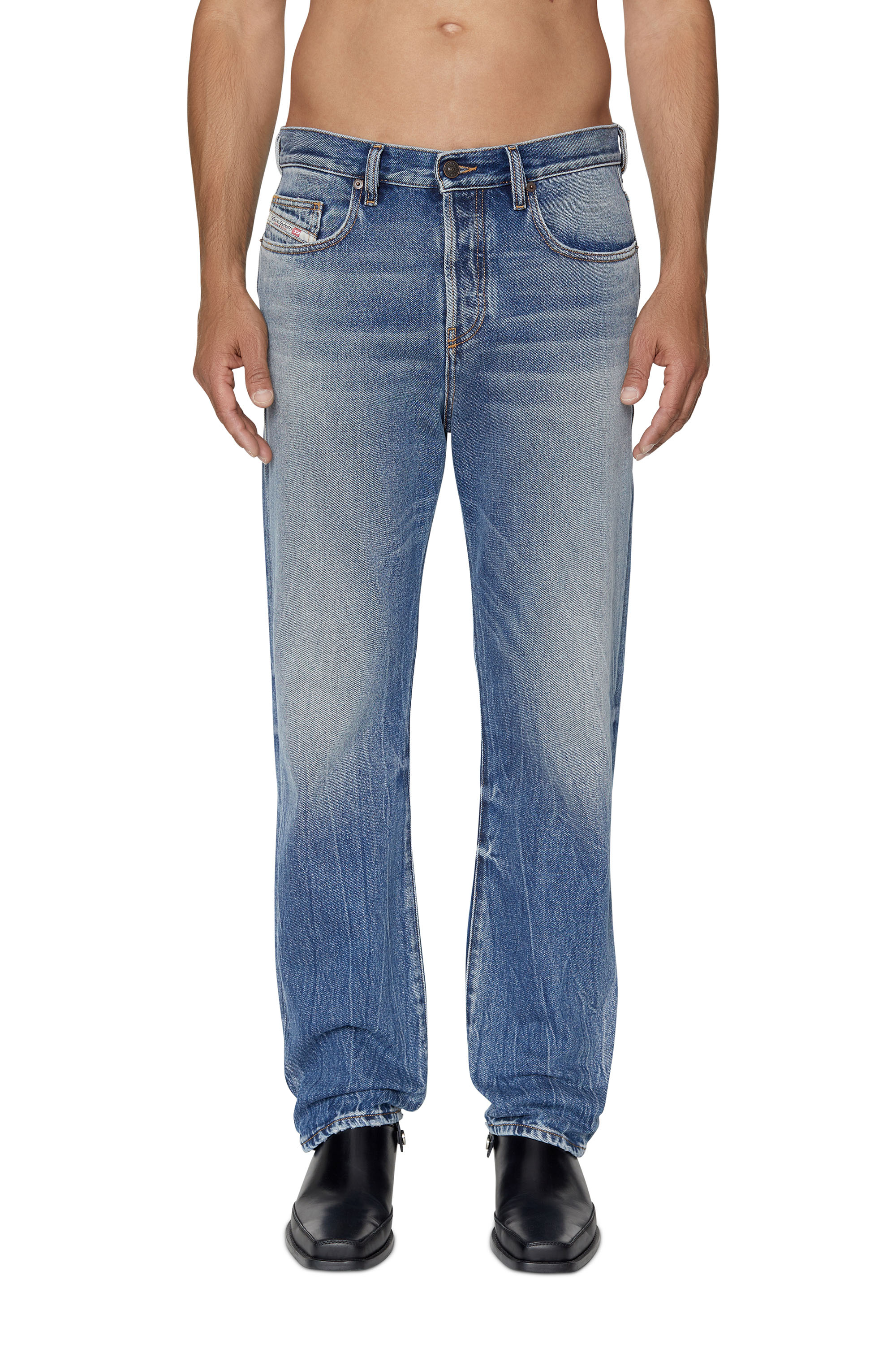 2020 D-VIKER 09D55 Straight Jeans, Blu medio - Jeans
