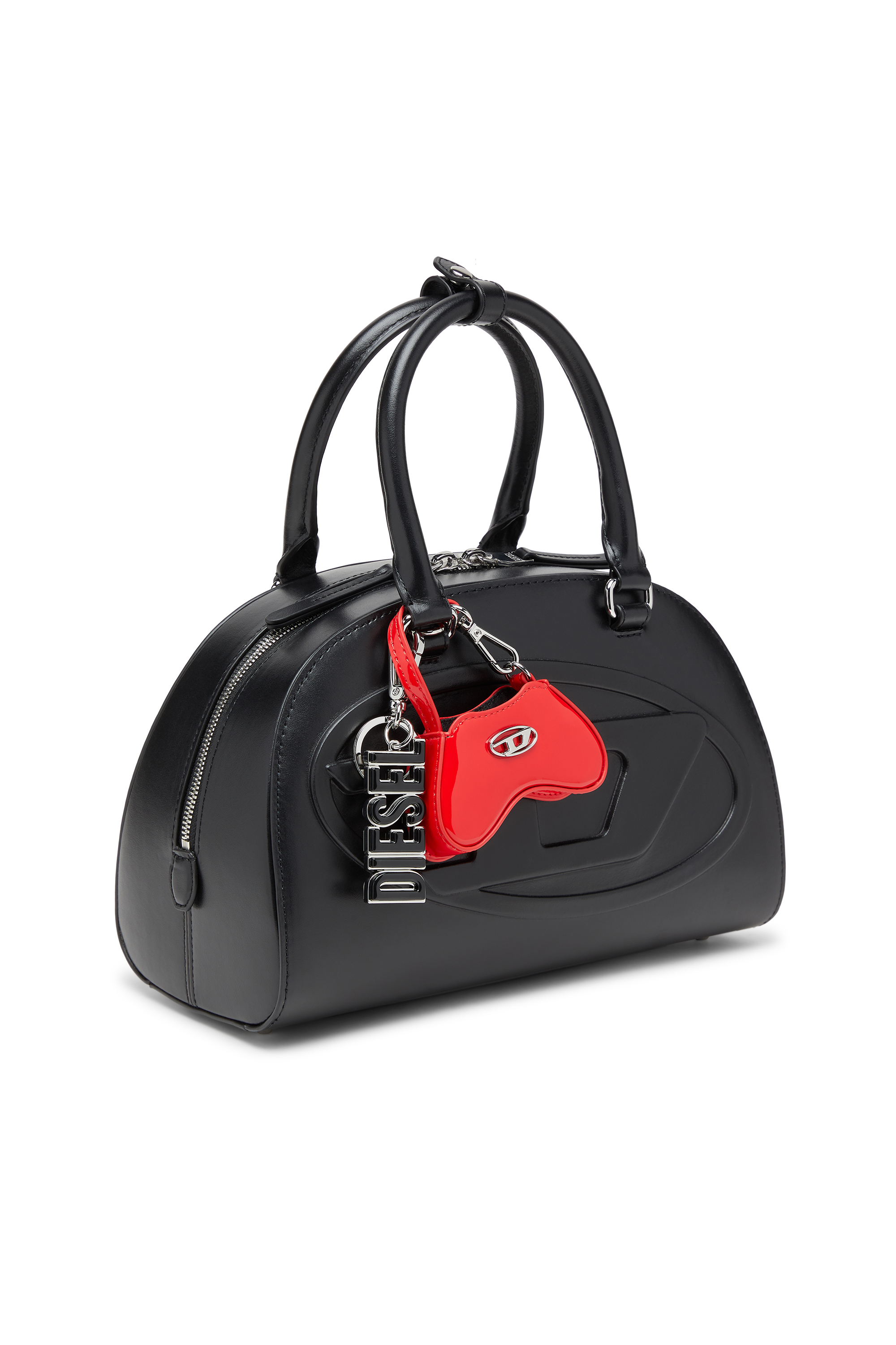 Diesel - 1DR DOME CROSSBODY, 1DR Dome-Borsa bowling mini in pelle Donna in Nero - 2