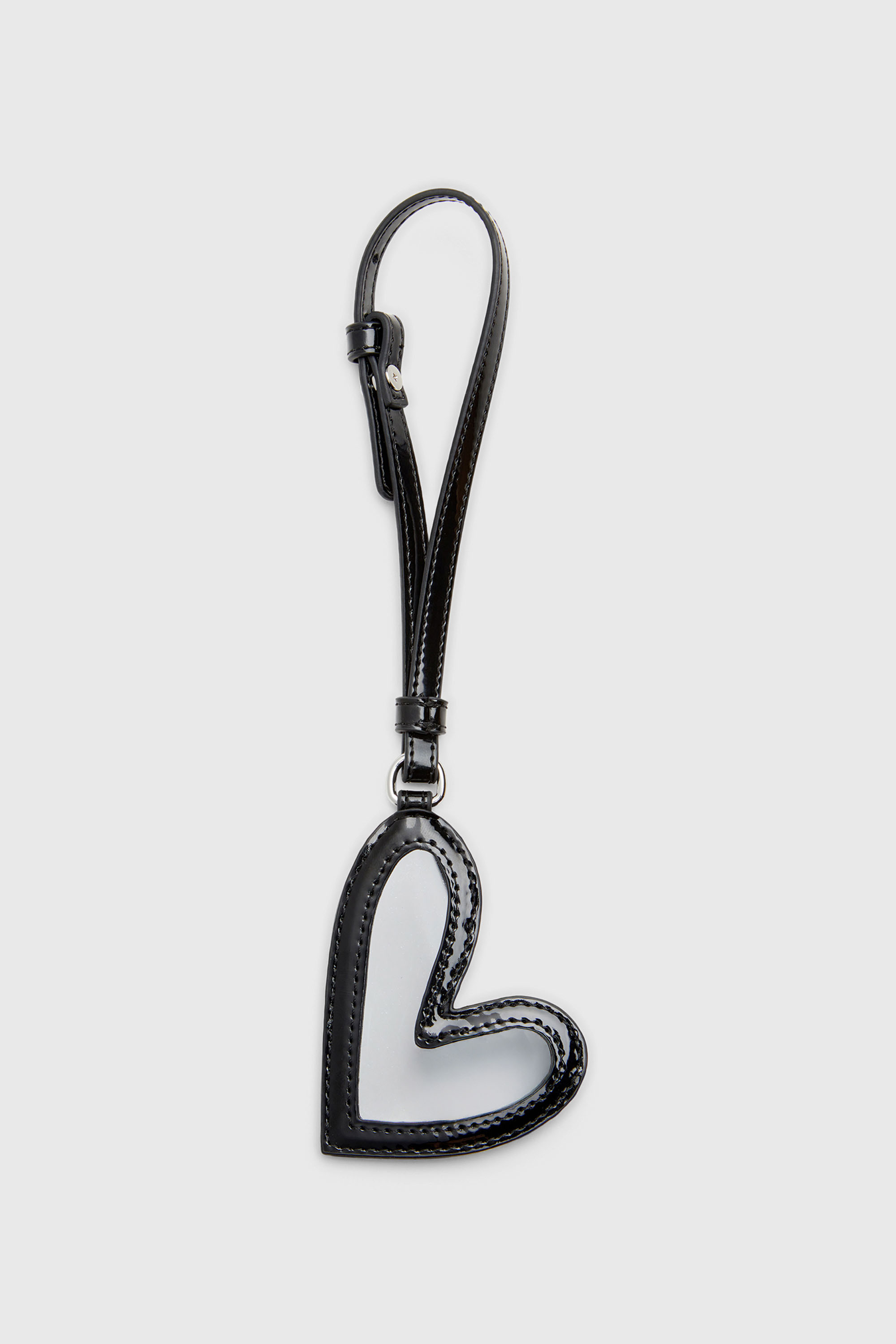 Diesel - PLAY MIRROR, Charm con specchio effetto lucido Donna in Nero - 2