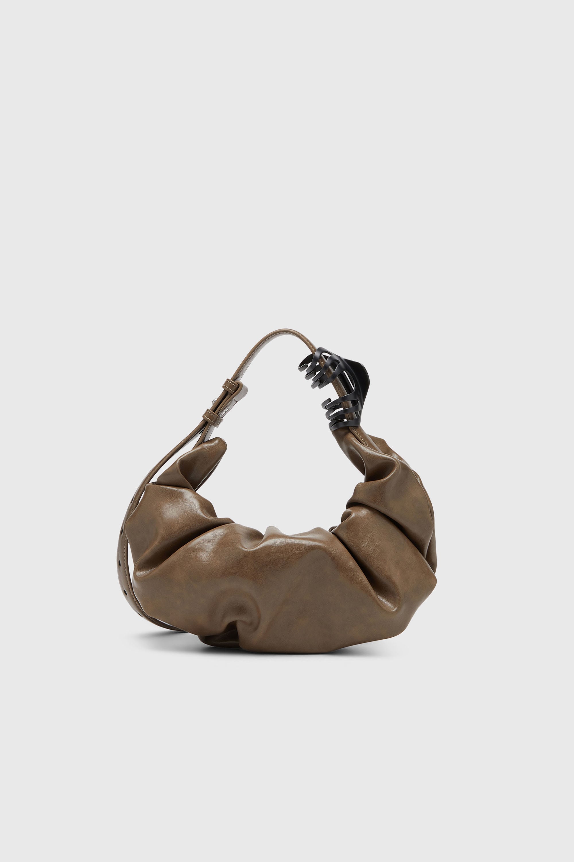 Diesel - GRAB-D HOBO S, Grab-D-Sac hobo froiss&eacute; Femme in Marron - 2